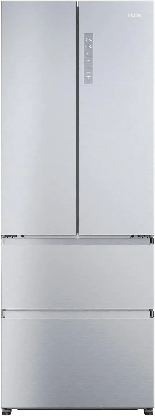 Haier French Door Fridge-Freezer Combination 70 cm Width I 446 L French Door Fridge, Freestanding I Double Door Fridge …