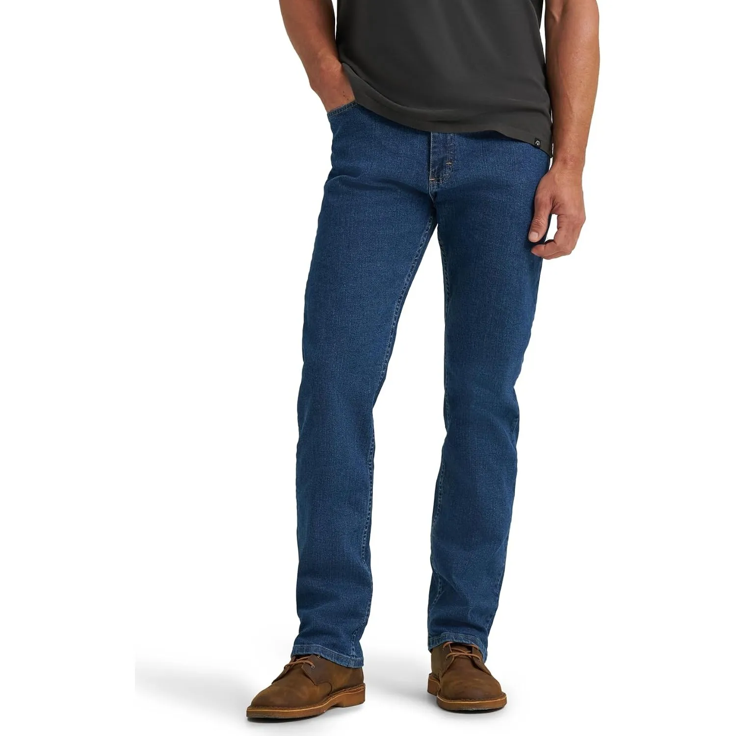 Wrangler Authentics Jeanshose, für Herren, reguläre Passform, Bequeme, elastische Taille
