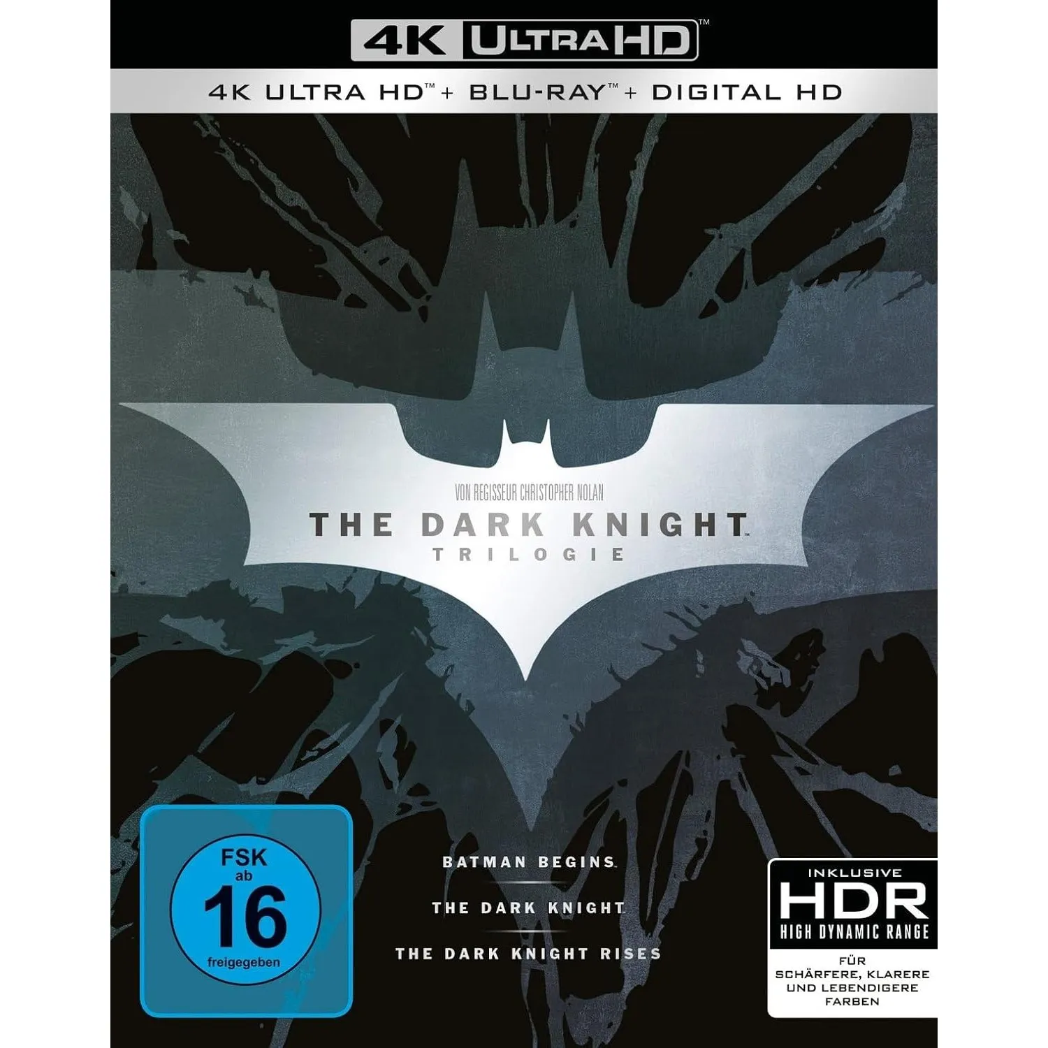 The Dark Knight Trilogy (4K Ultra HD + 2D-Blu-ray) (2-Disc Version) (exklusiv bei Amazon.de) [Limited Edition]
