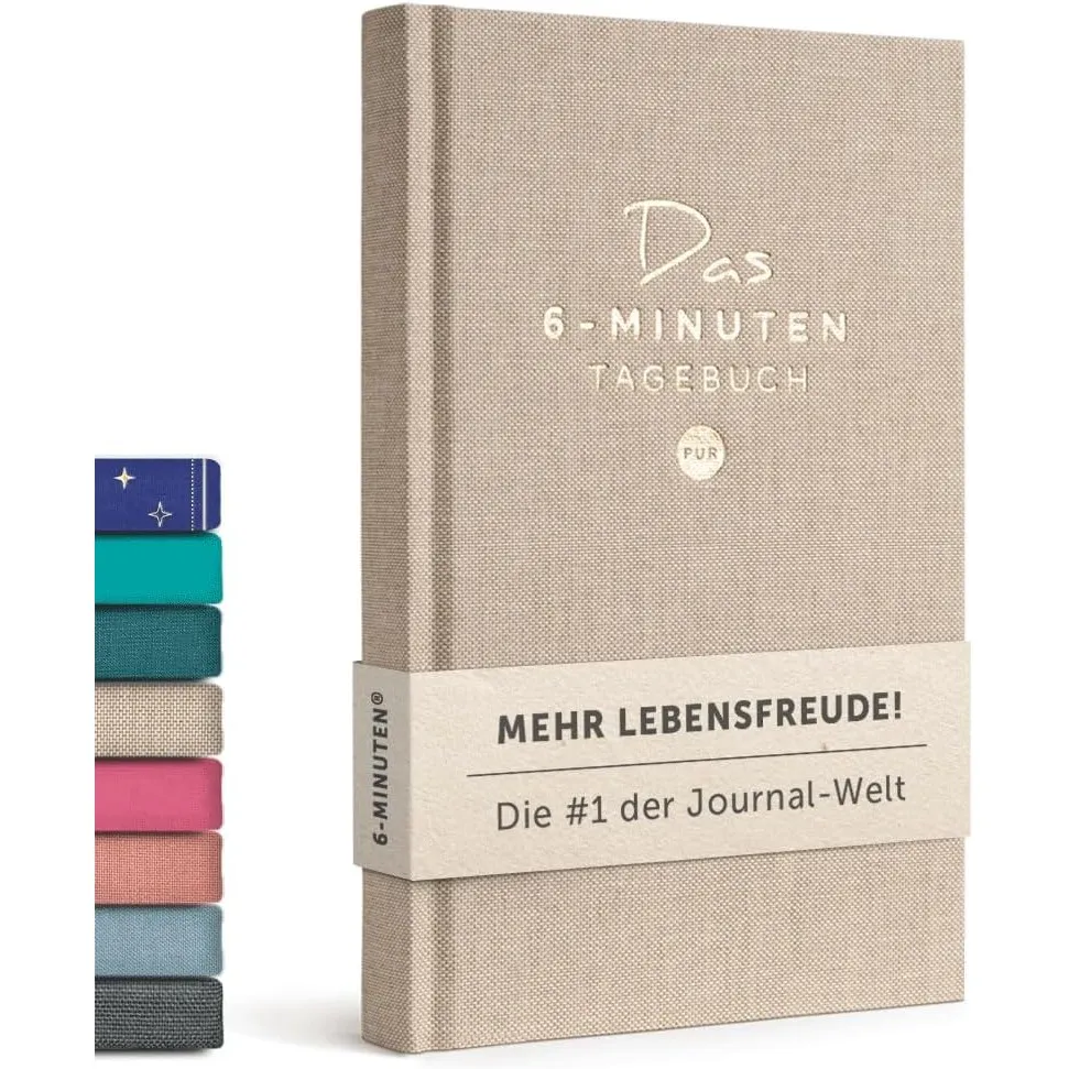 6-Minuten® Tagebuch für Erwachsene 2026 (Das Original) – Mehr Achtsamkeit, Resilienz & Selbstliebe – Dankbarkeitstagebu…