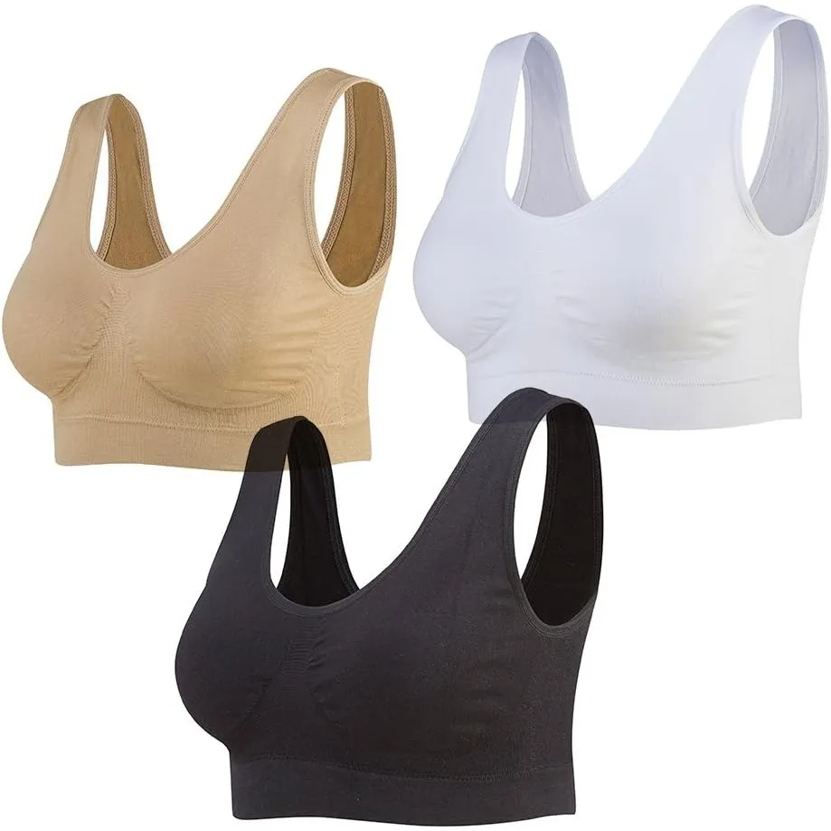 Lemef Damen Seamless Sport BH mit Merfarben Wohlfühl-BH