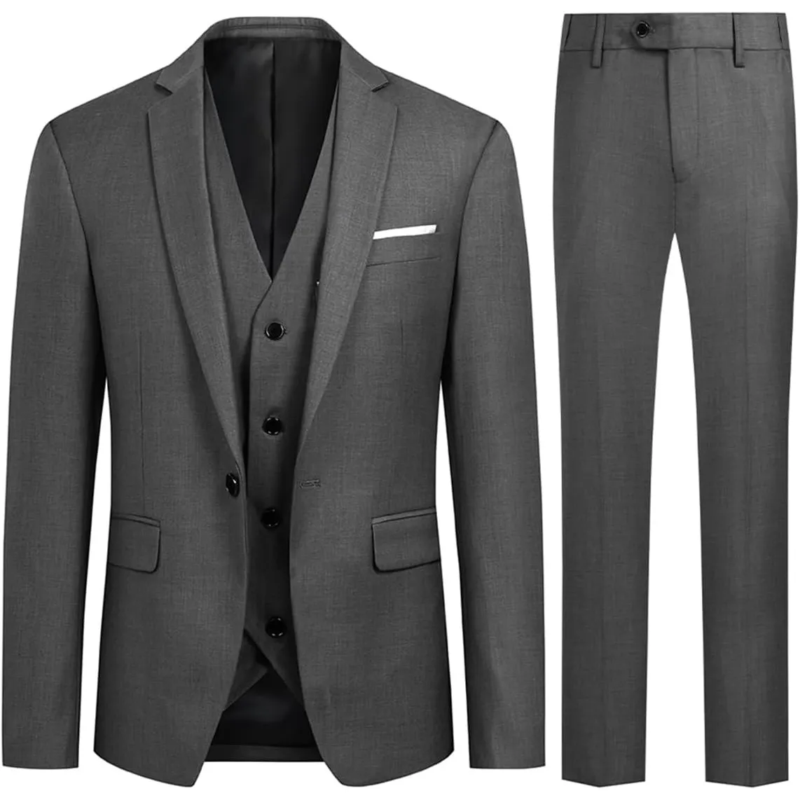 Allthemen Herren Anzug 3 Teilig Slim Fit Anzüge Business Hochzeit Modern
