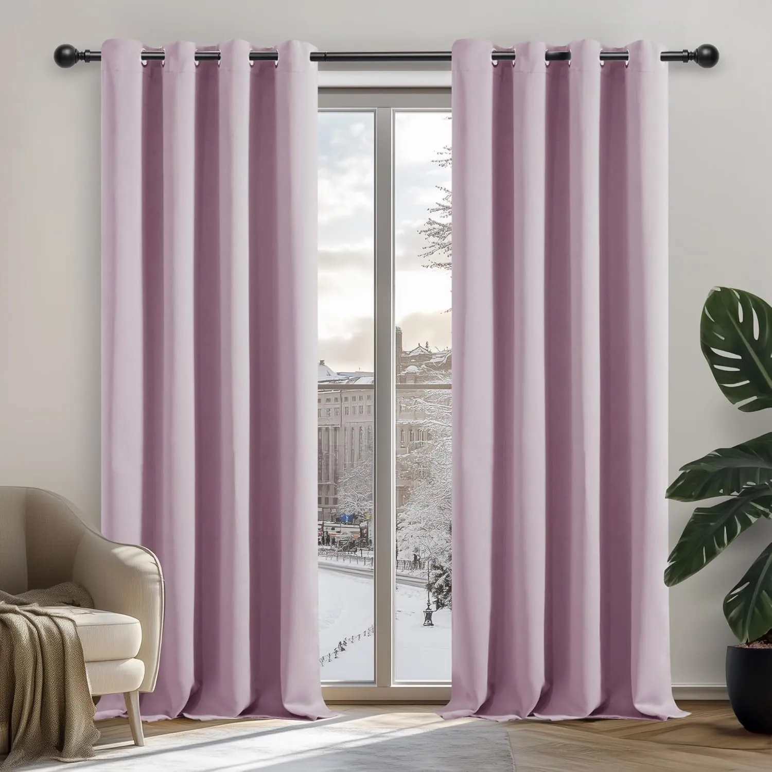 Deconovo Blackout curtains, thermal curtains, sound insulation, opaque curtains