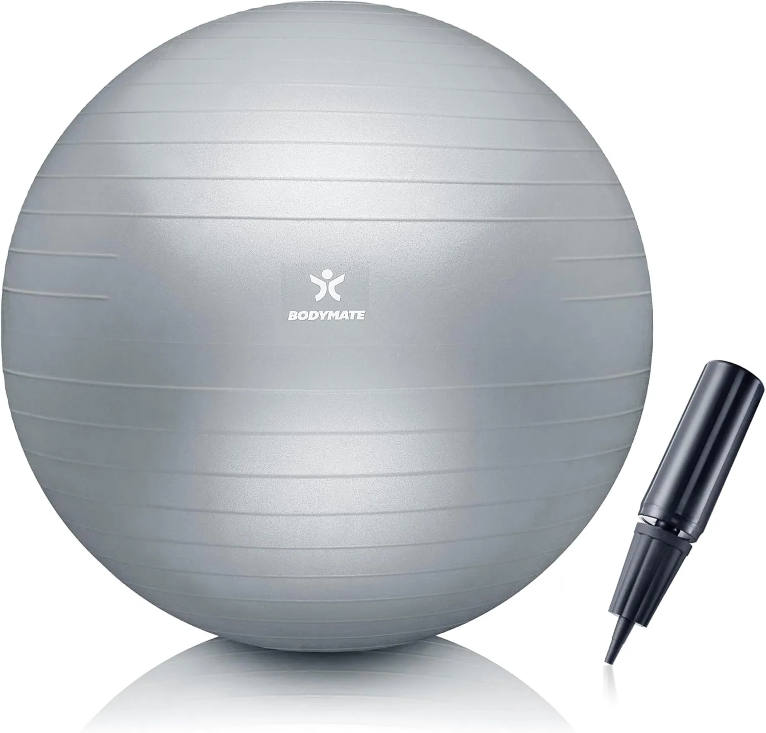 BODYMATE Gymnastic Ball, Sitting Ball, Training Ball, with E-Book, Includes Air Pump, Ball for Fitness, Yoga, Gymnastic…