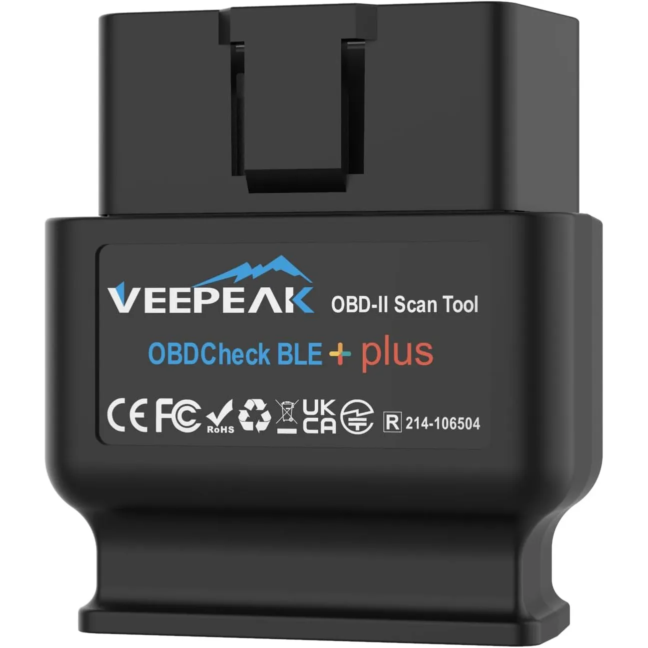 Veepeak OBDCheck BLE+ Bluetooth OBD II EOBD Diagnosegerät Adapter Stecker Auto Diagnose Scanner für iOS und Android
