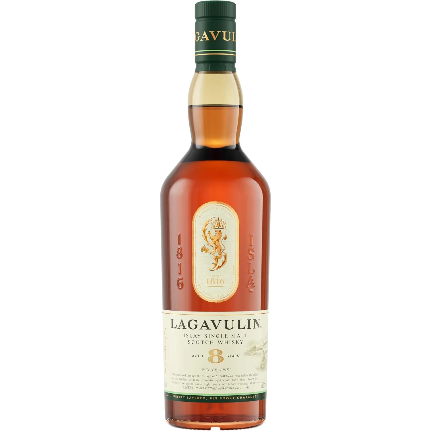 Lagavulin 8 Jahre, Preisgekrönter Single Malt Scotch Whisky, 48% Vol, 700ml