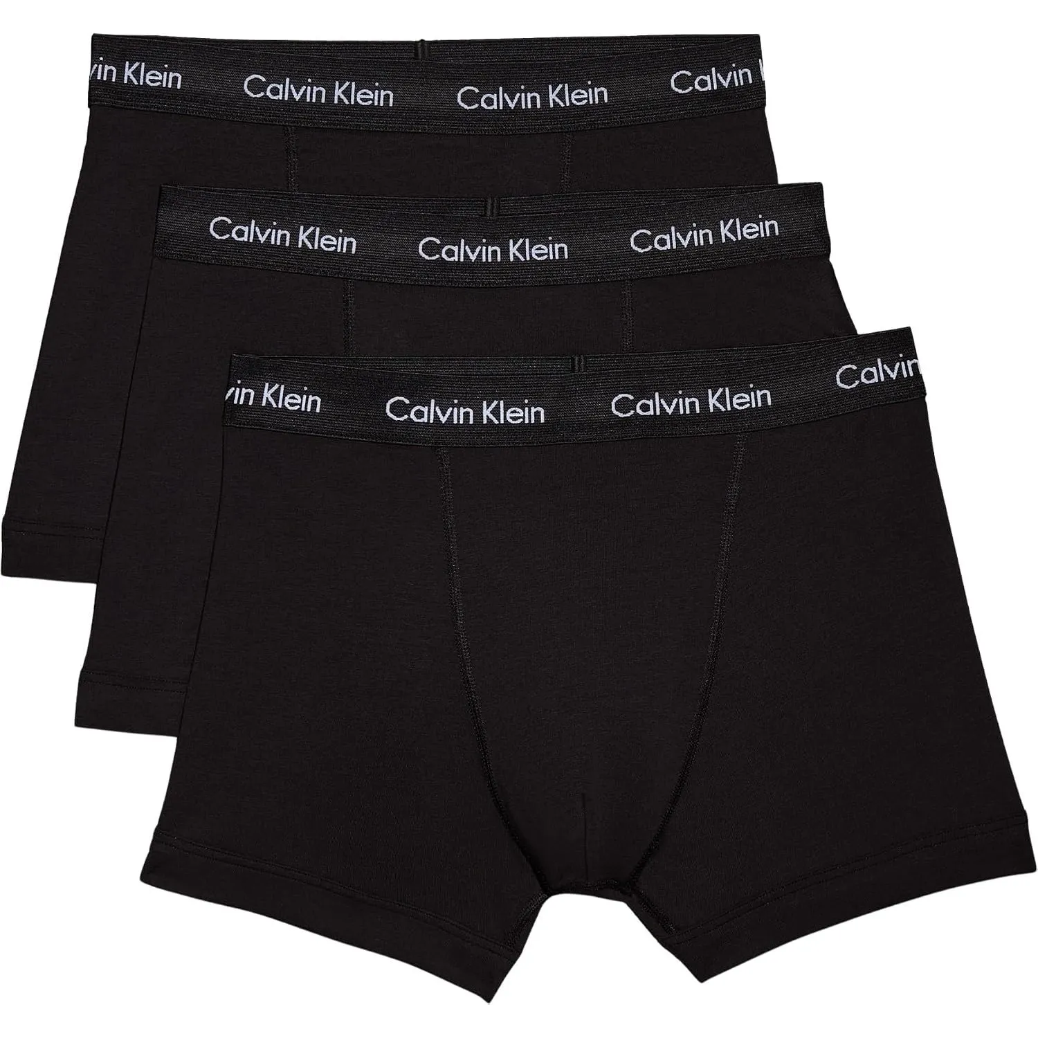 Calvin Klein Herren 3er Pack Boxershorts Trunks mit Logobund