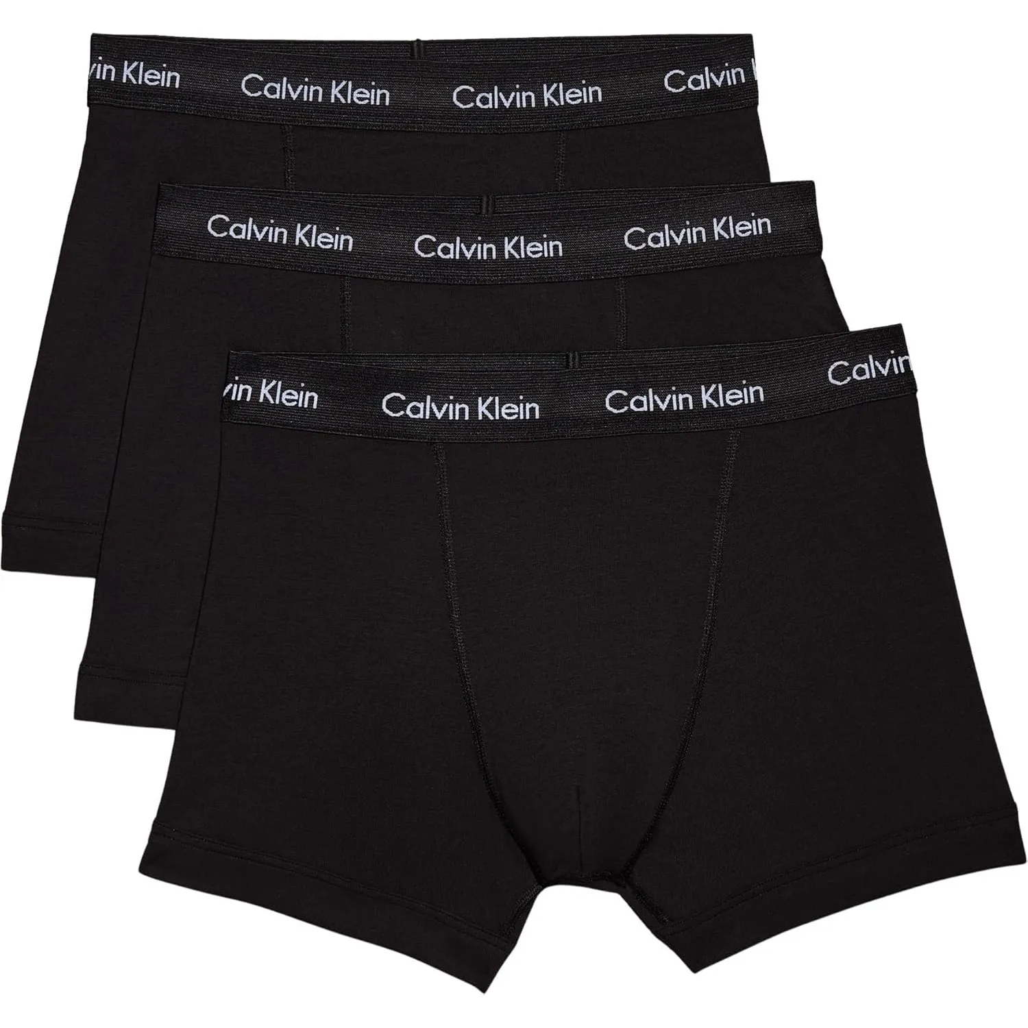 Calvin Klein Herren 3er Pack Boxershorts Trunks mit Logobund
