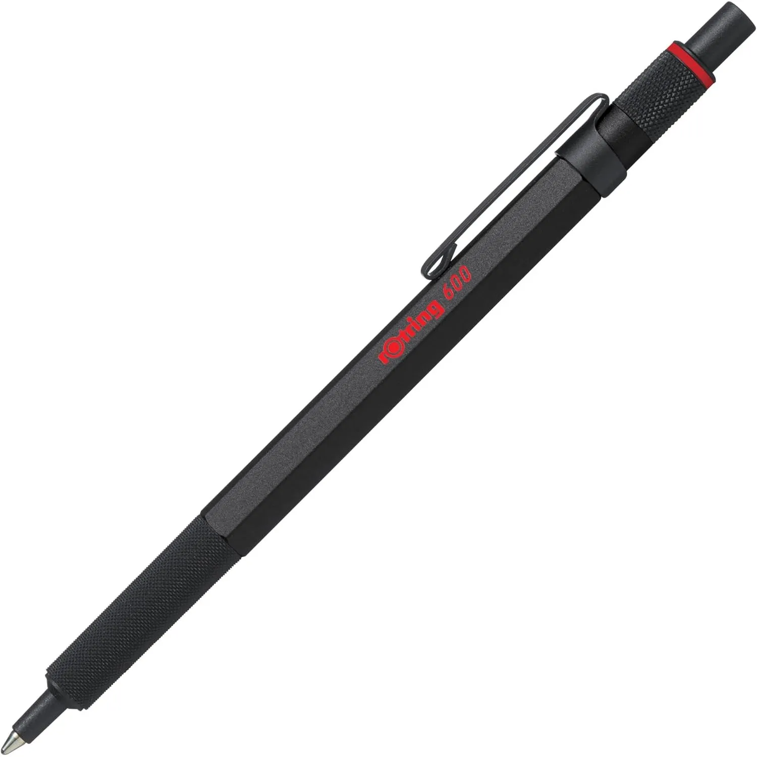 rOtring 600 Kugelschreiber | mittlere Spitze | Schwarze Tinte | schwarzer Schaft | nachfüllbar