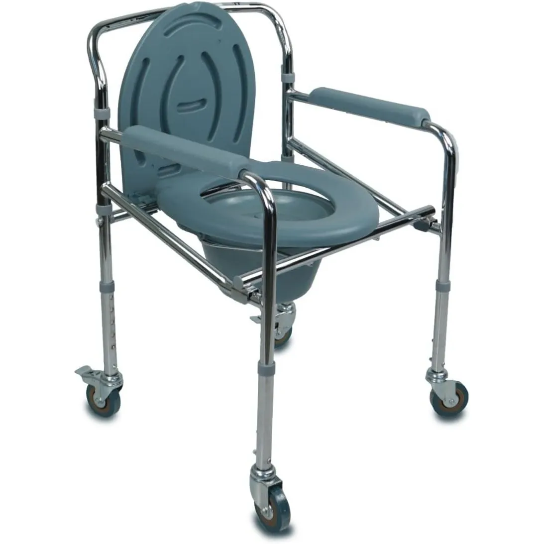 Mobiclinic®, Toilettenstuhl, Faltbar, Tragbare Toilette, Abnehmbarer Eimer, Armlehnen, Ergonomischer Sitz, bis 100 kg, …