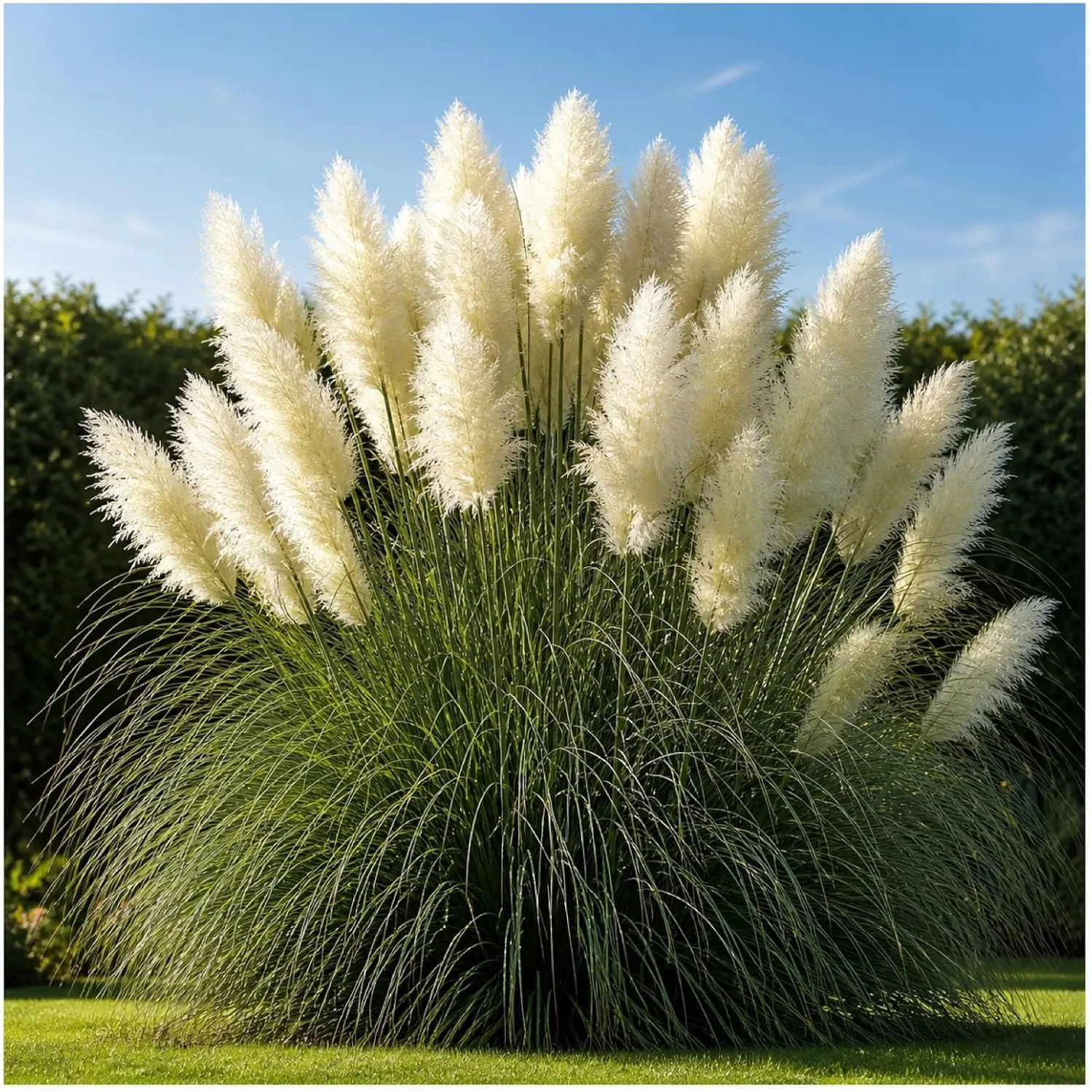 Stauden Gänge 10 x Weißes Pampasgras 'White', Cortaderia selloana