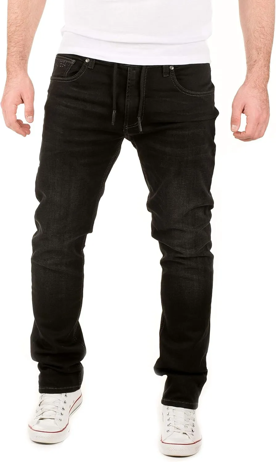 WOTEGA Noah - Herren Jeans - Sweathose in Jeansoptik - Männer Jogging Jeans Slim