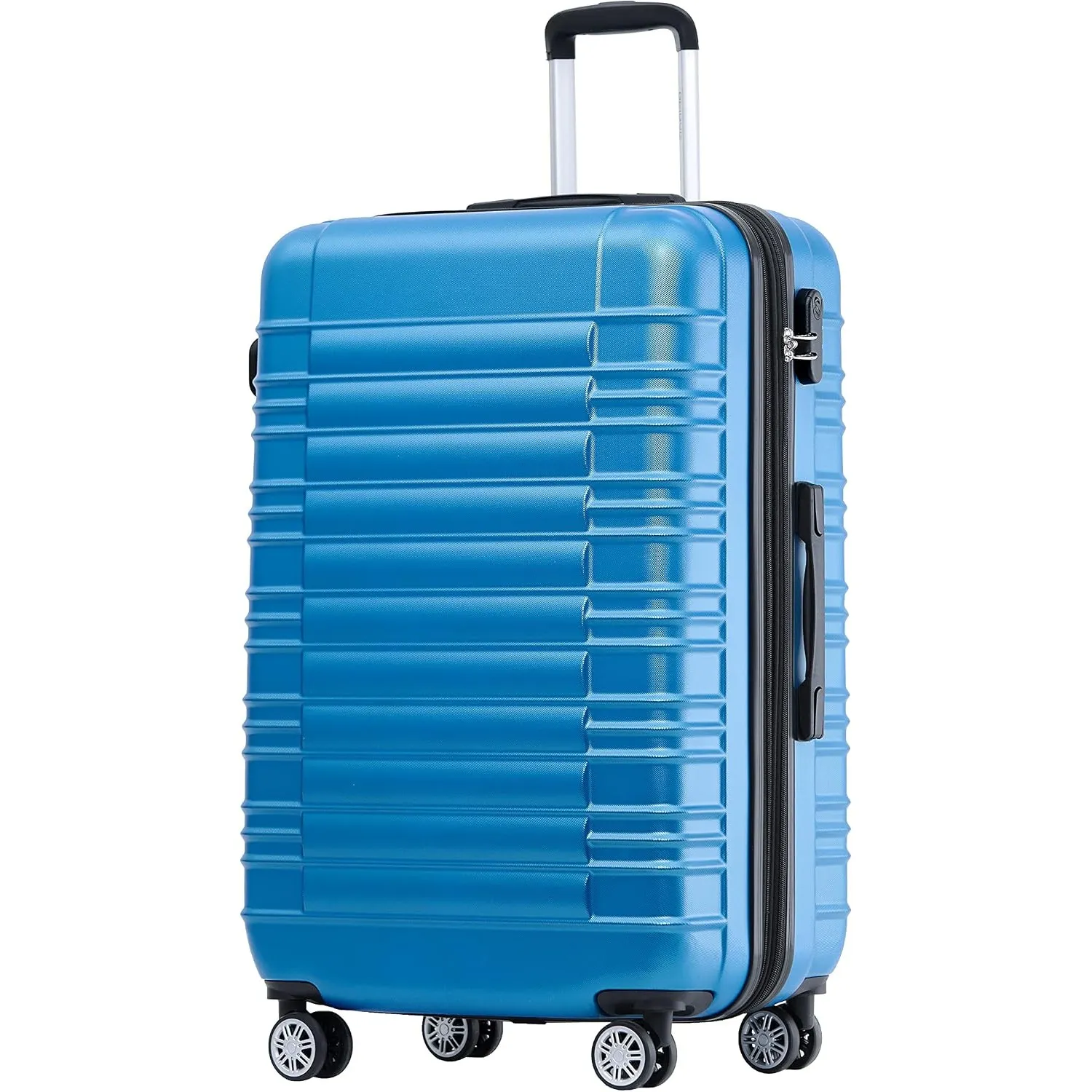 BEIBYE 2088 Zwillingsrollen Reisekoffer Koffer Trolleys Hartschale M-L-XL-Set in 13 Farben (Turquoise, M)
