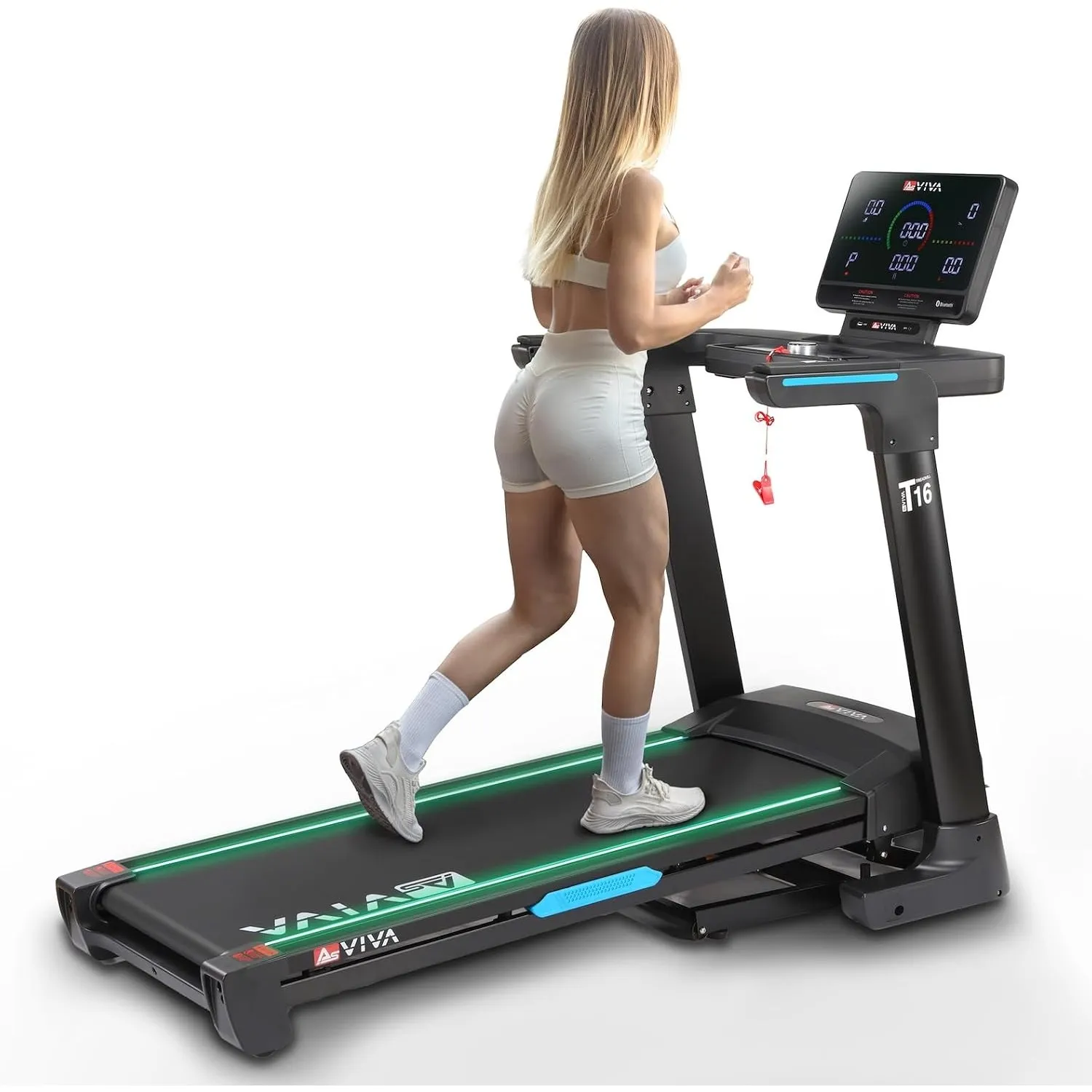 AsVIVA T16 Laufband klappbar, 18 km/h, 18% elektrische Steigung