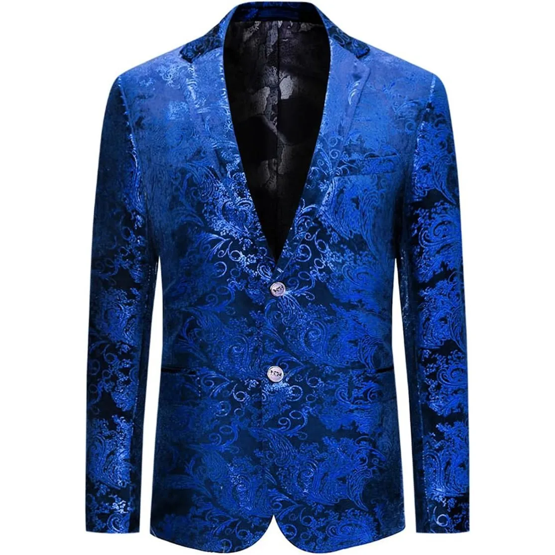 Allthemen Herren Sakko Pailletten Sakko Gold Glitzer Blazer Hochzeit Party