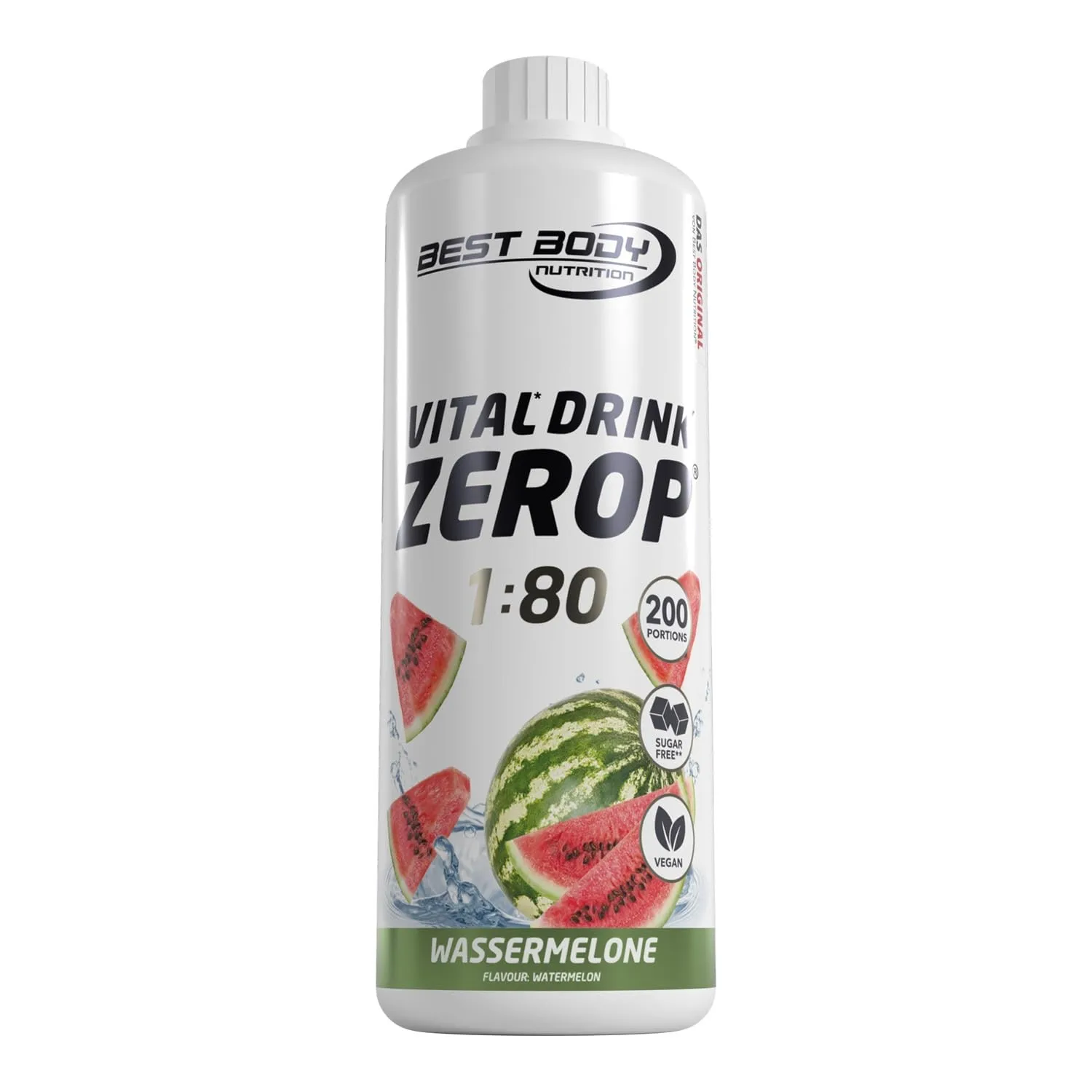 Best Body Nutrition Vital Drink Zerop (1000ml) Watermelon - Intra- & Post-Workout - Intra-Workout
