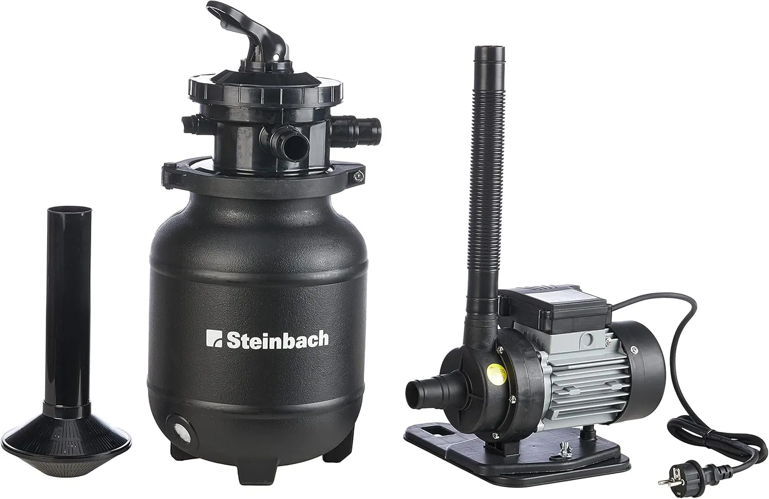 Steinbach Filteranlage Active Balls+ – 040386 – Nicht selbstsaugende Pumpe für Pools mit bis zu 19.000 l – Mit 7-Wege-V…