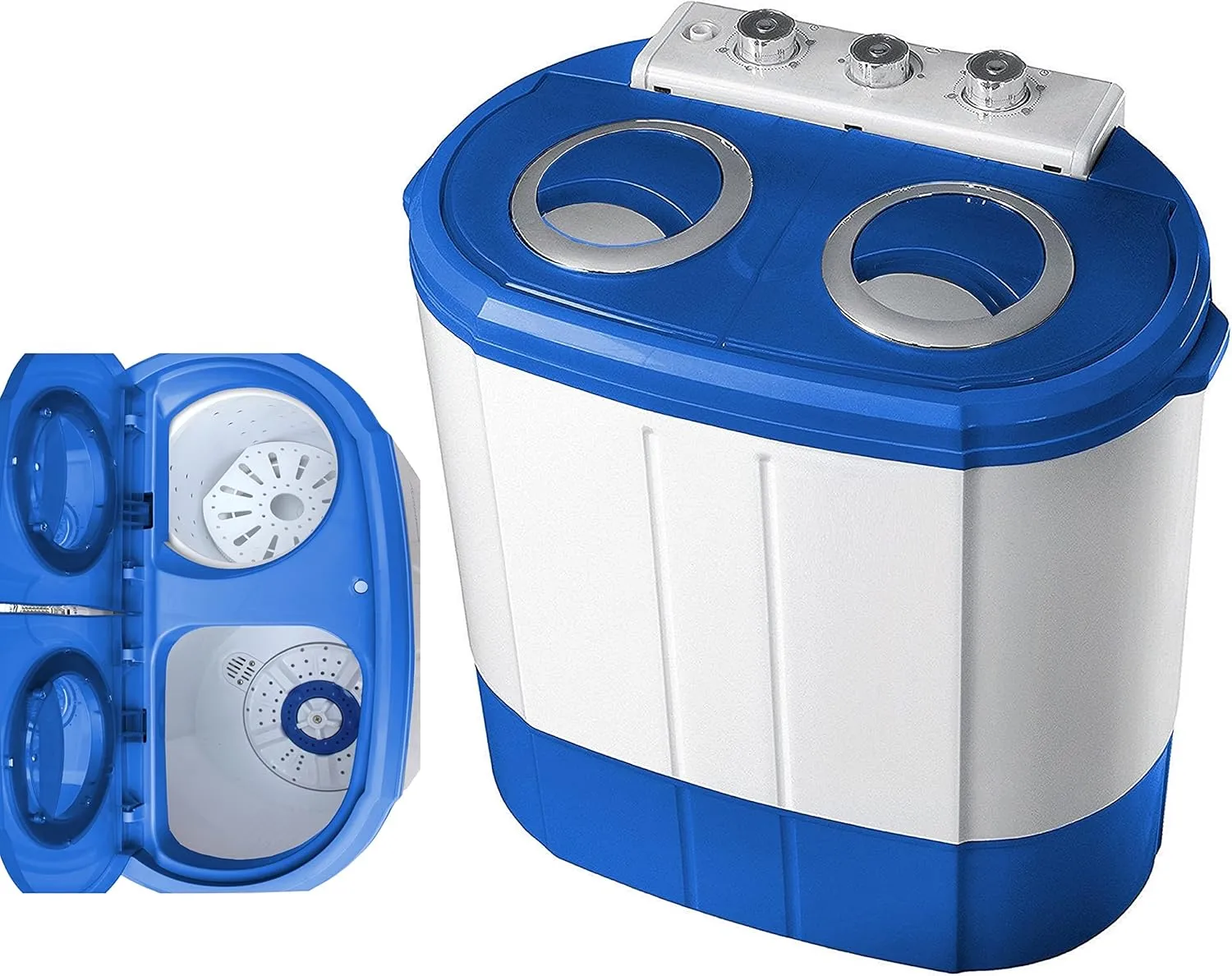 Mini washing machine with spin washing machine up to 3 kg, travel washing machine, mini washing machine, camping mobile…