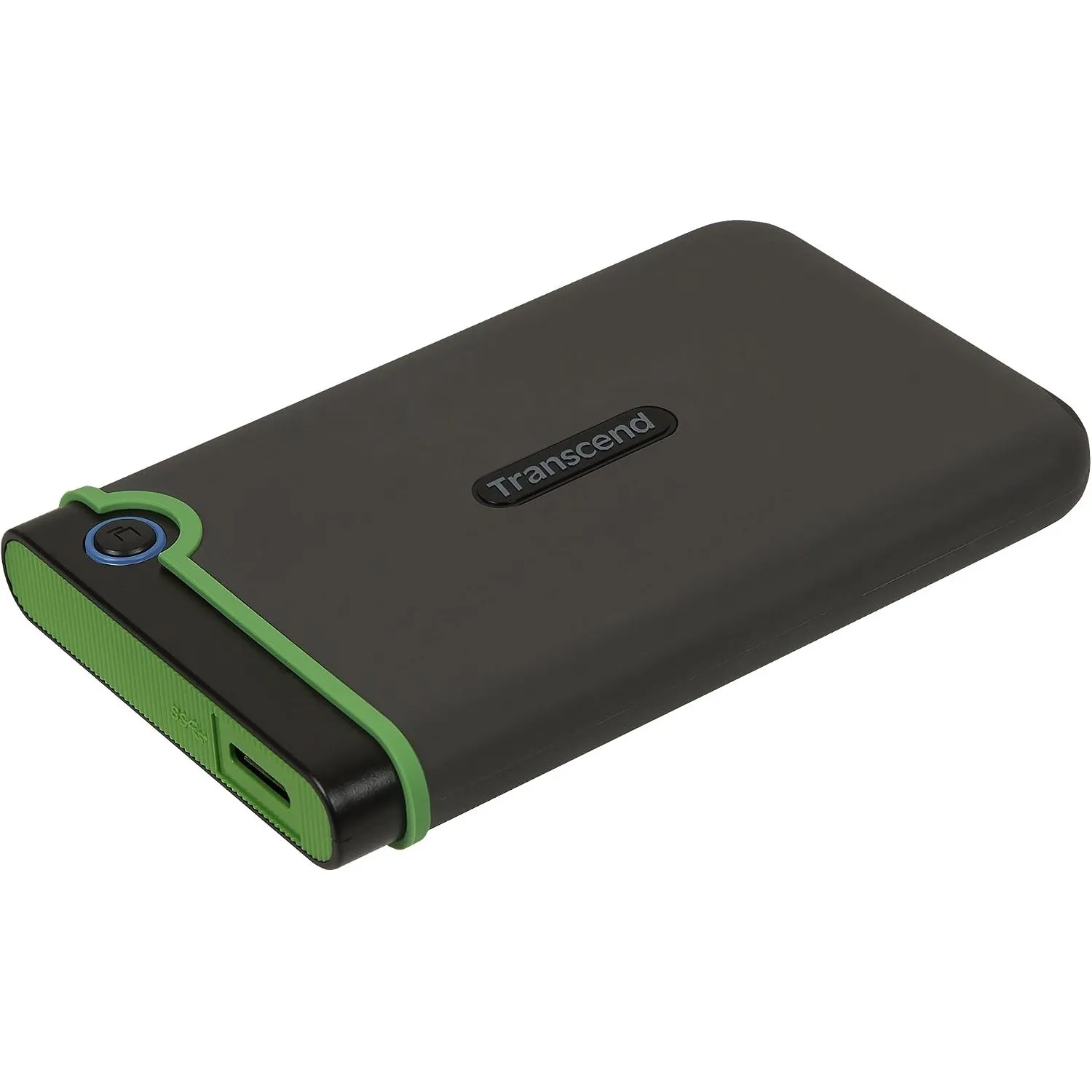 Transcend 2TB StoreJet 25M3 Rugged Portable HDD, One-Touch-Backup