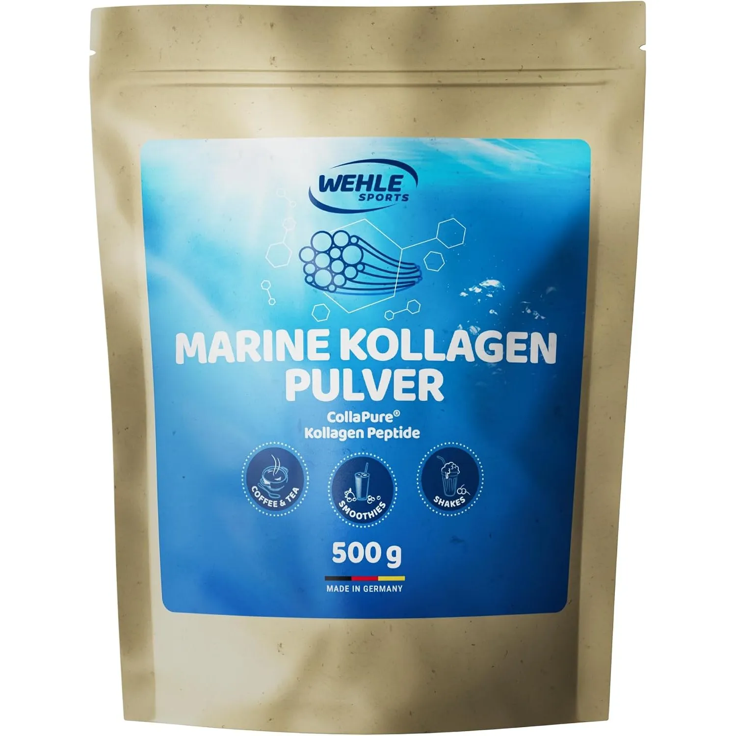 Marine Kollagen Pulver – 500g Collagen Hydrolysat Peptide