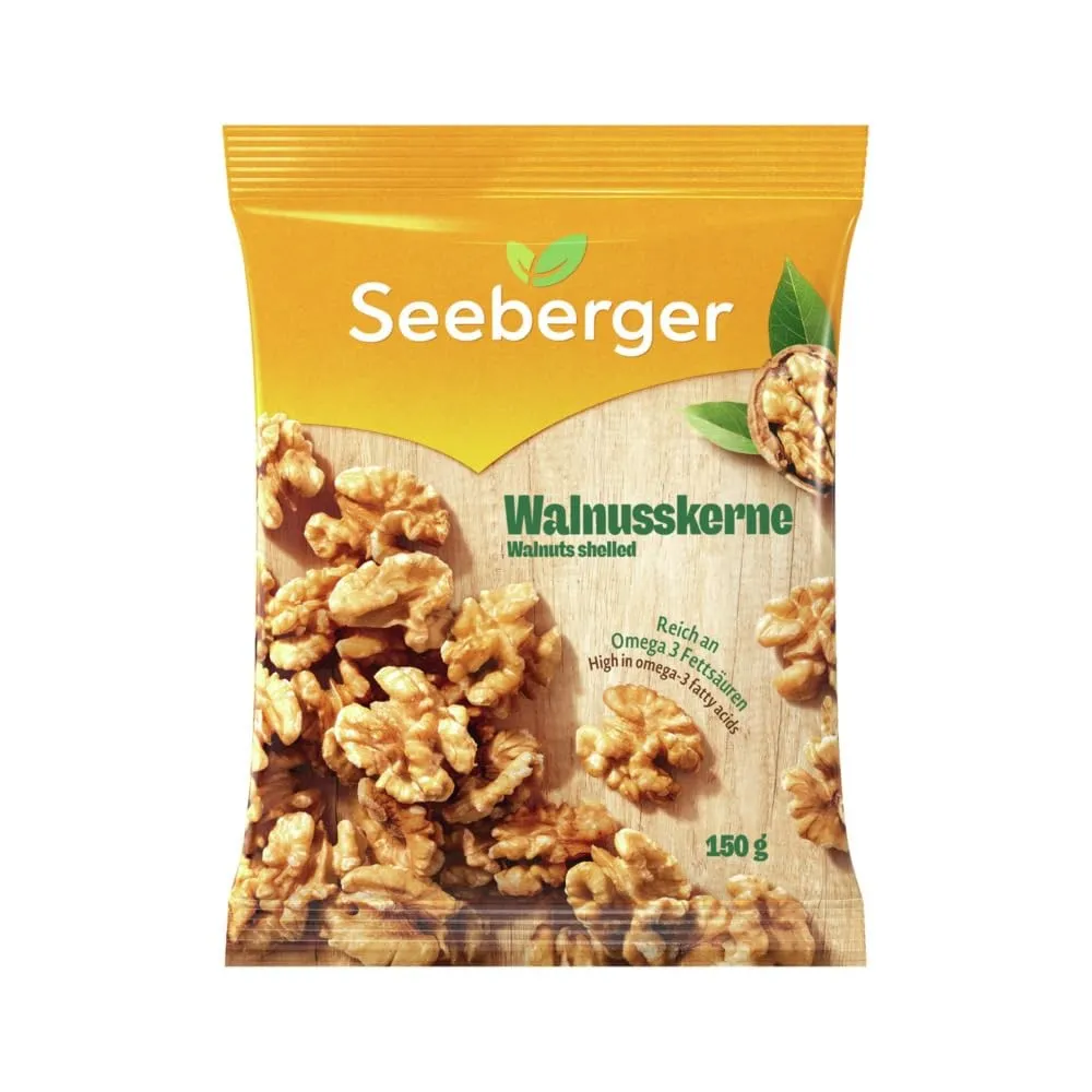 Seeberger Walnusskerne, Walnüsse ohne Schale, vegan (10 x 150 g)