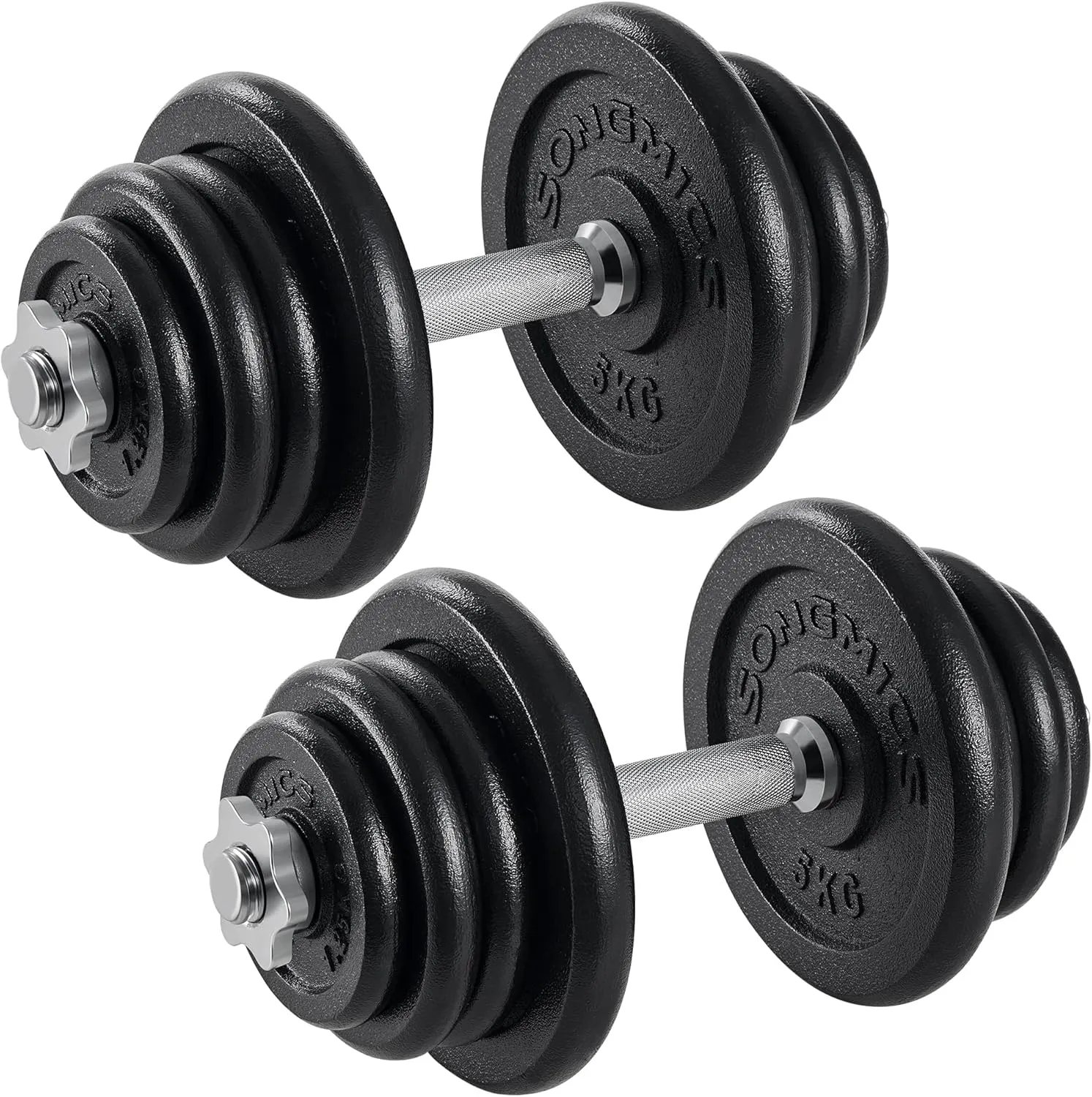 SONGMICS Hanteln, Hantelset aus Gusseisen, verstellbar, für Männer und Frauen, Workout, Fitnesstraining, Gewichtheben f…