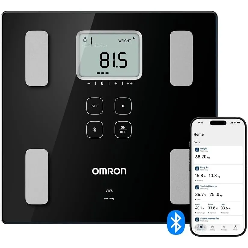 OMRON VIVA Personen- und Körperanalysewaage für präzise Gewichtsmessung