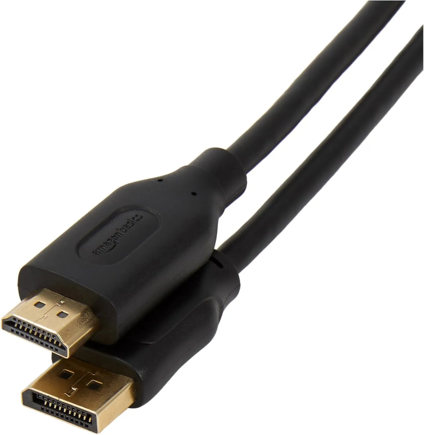 Amazon Basics DisplayPort auf HDMI, 1.8 m, 10 Stück, Schwarz