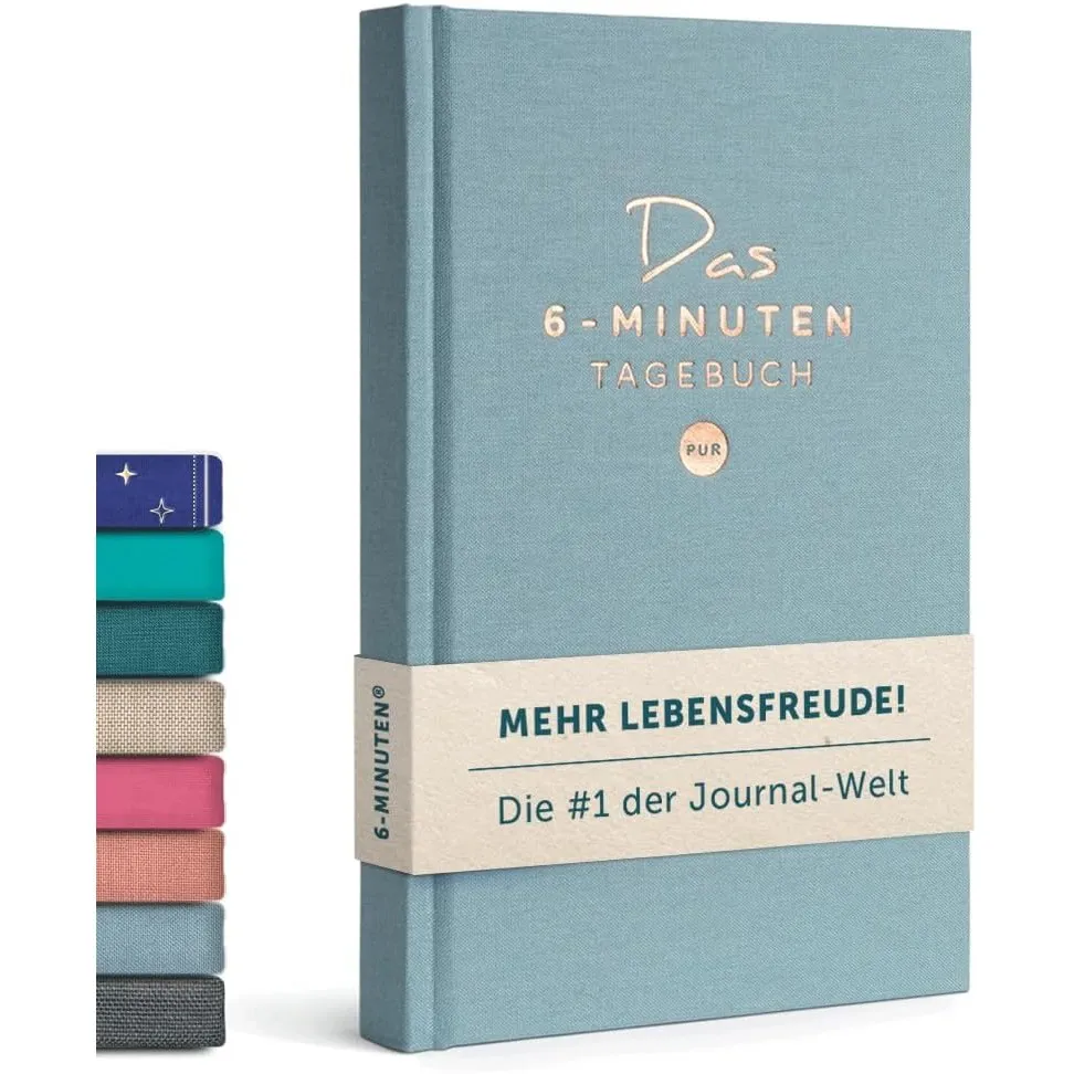 6-Minuten® Tagebuch für Erwachsene 2026 (Das Original) – Mehr Achtsamkeit, Resilienz & Selbstliebe – Dankbarkeitstagebu…