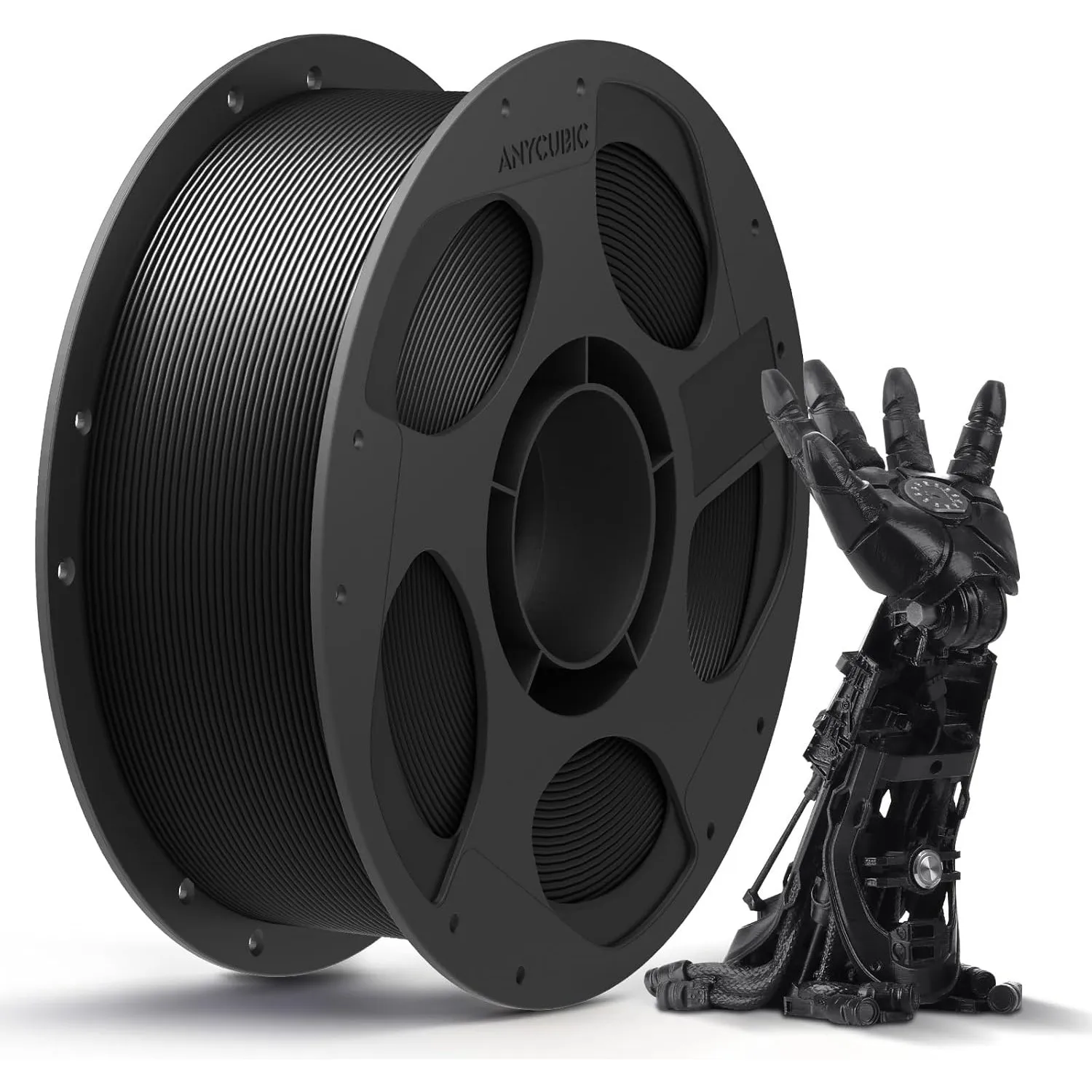 ANYCUBIC PLA Filament 1.75mm 1KG Schwarz, Einfach zu drucken, Haltbarer