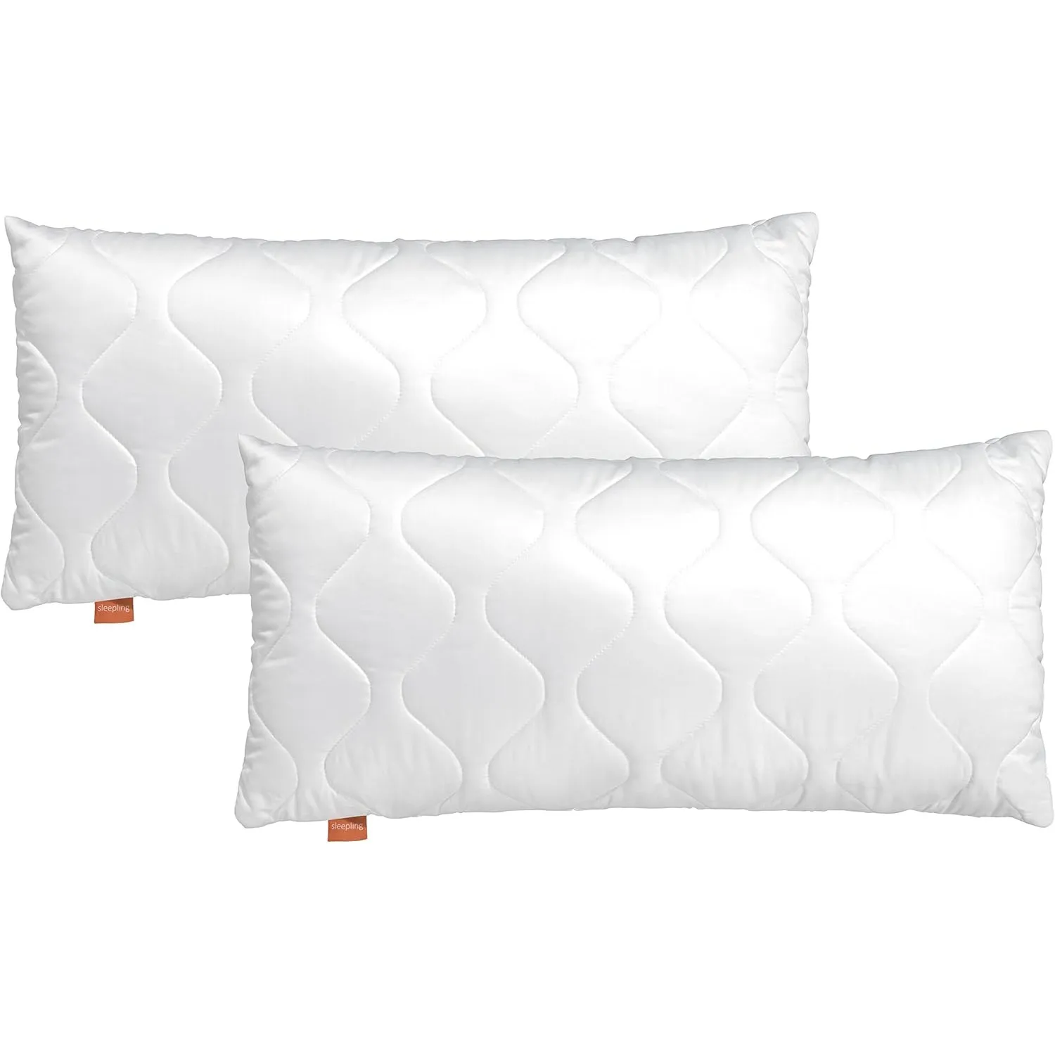 sleepling 2er Set Kissen 30x50 cm, Sofakissen, Kissenfüllung, Basic 100 | Zierkissen für Allergiker, Füllung Klimafaser…