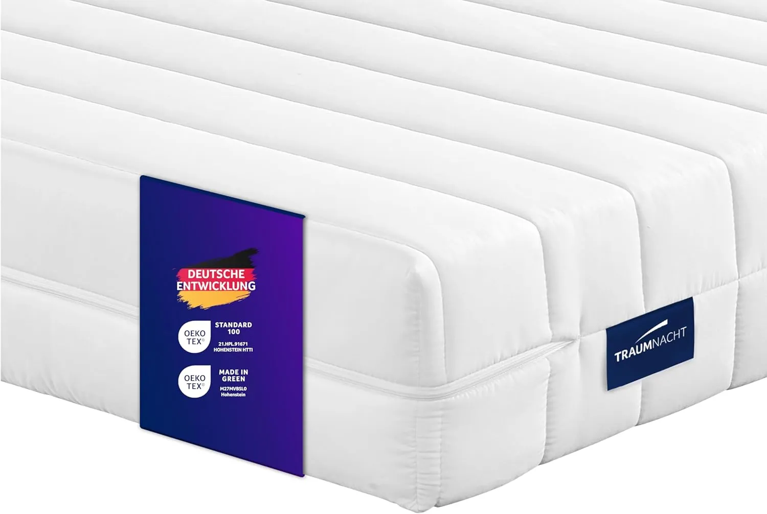 Traumnacht Easy Comfort Kaltschaummatratze 80x200 cm | H3 mittelfest | Ergonomisch & atmungsaktiv | Öko-Tex zertifizier…