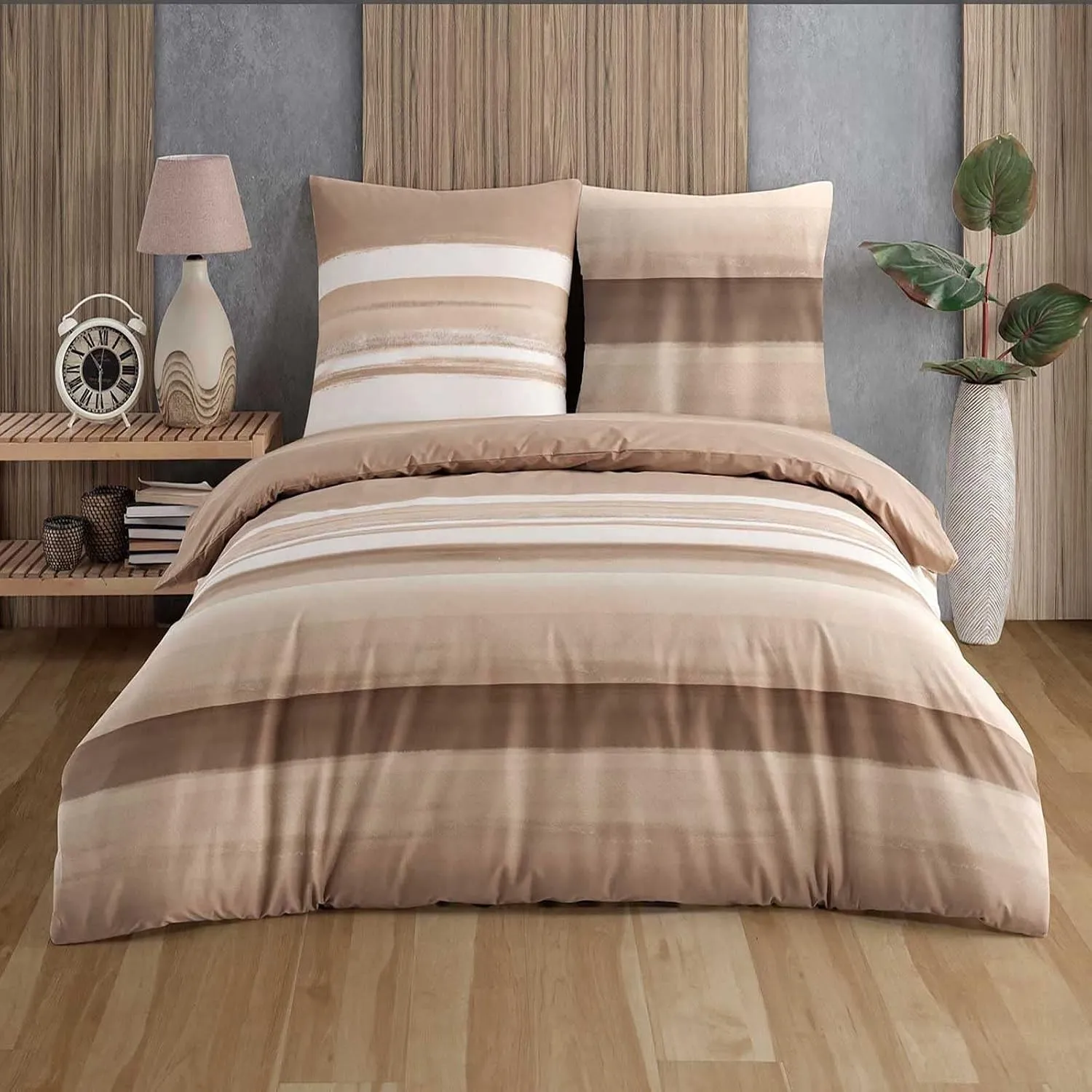 Buymax Bettwäsche 135x200 cm – Bettwäsche Set 2-teilig 135 x 200 cm, Renforcé 100% Baumwolle, Bettbezug mit 1 Kissenbez…