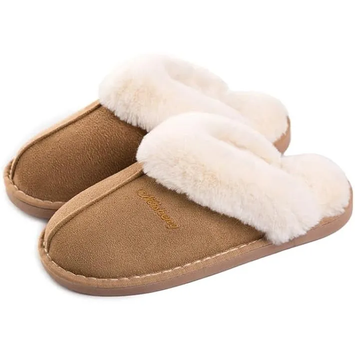 Misolin Damen Herren Hausschuhe Winter Warme Pantoffeln mit Memory-Schaum