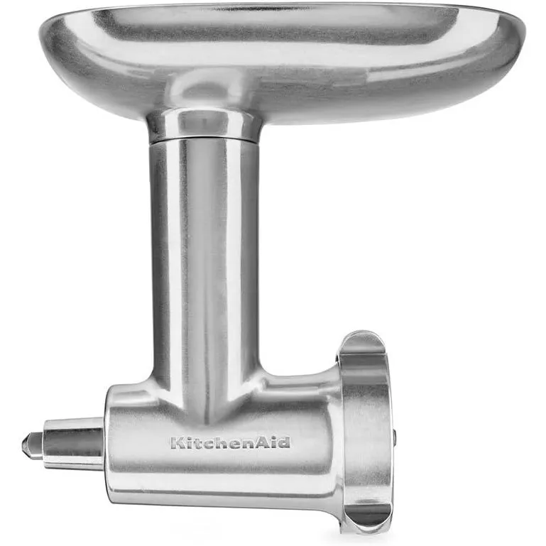 KitchenAid 5KSMMGA Ganzmetall Fleischwolf Zubehör für die Küchenmaschinen, Metall, Silver
