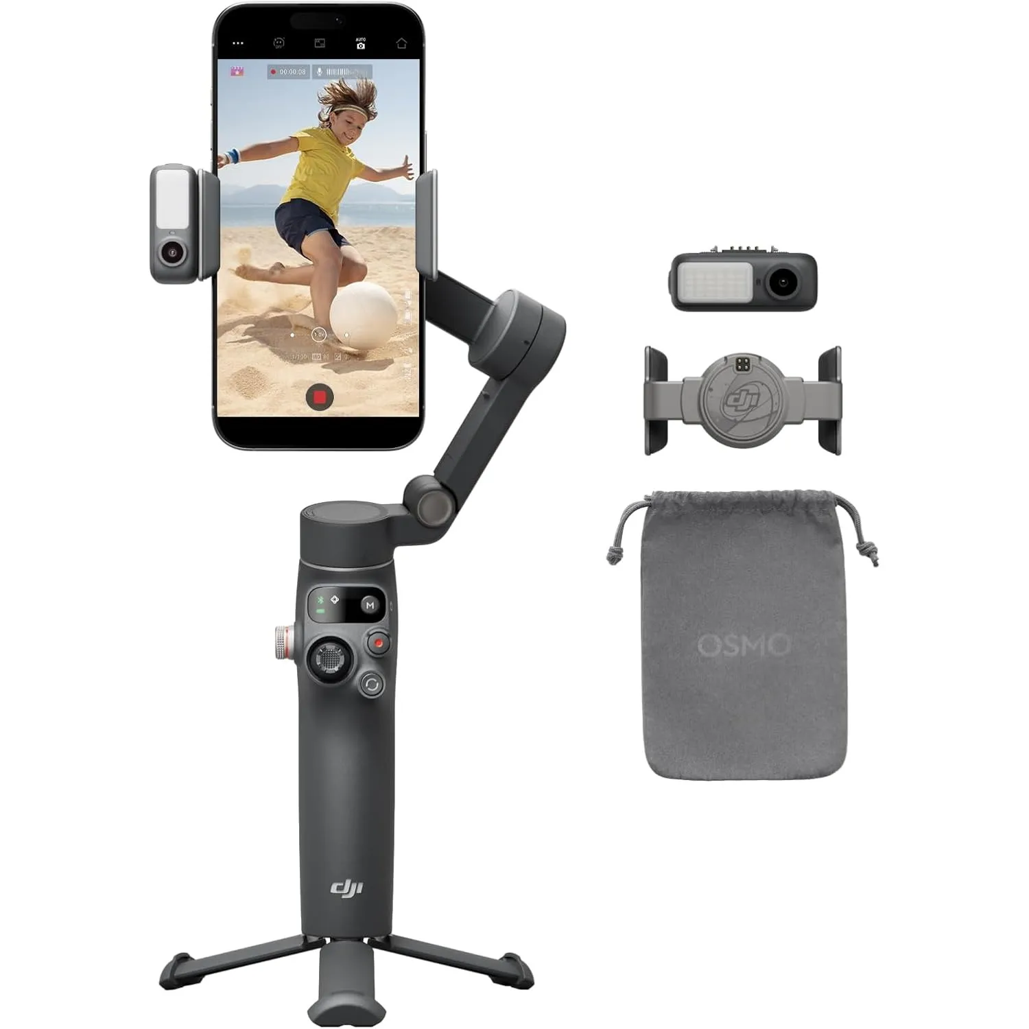 DJI Osmo Mobile 7P Gimbal-Stabilisator (iPhone/Android), Natives Tracking