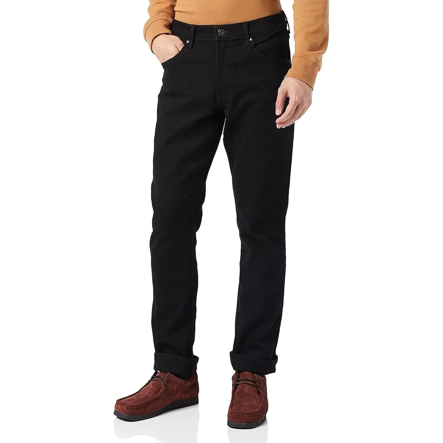 WRANGLER Herren Jeans Regular - Mid Waist - Regular Fit - Blau Schwarz W30-W44