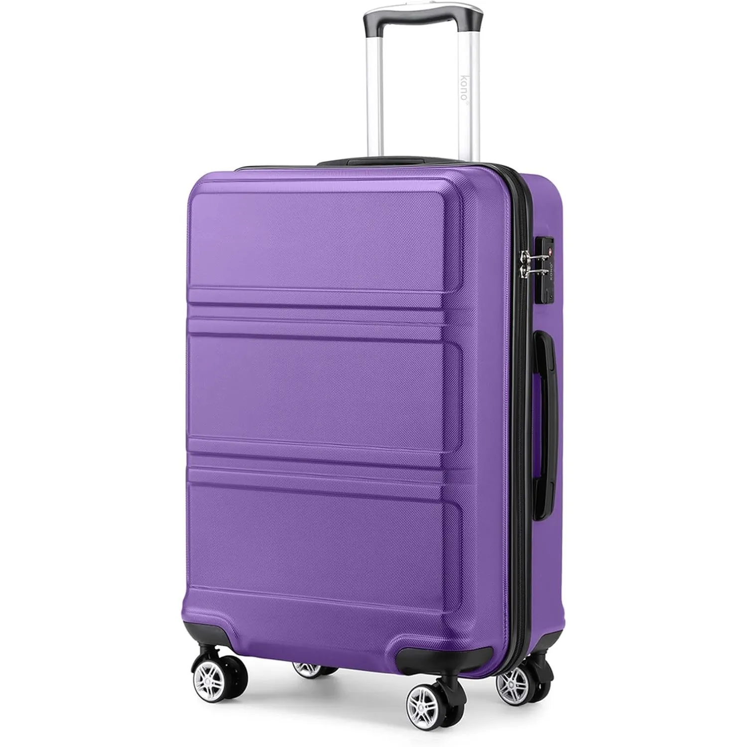 KONO Handgepäck Koffer Trolleys Leicht Hartschalenkoffer Reisekoffer mit 4 Rollen und TSA Schloss, 52x38x21cm, 36Liter,…