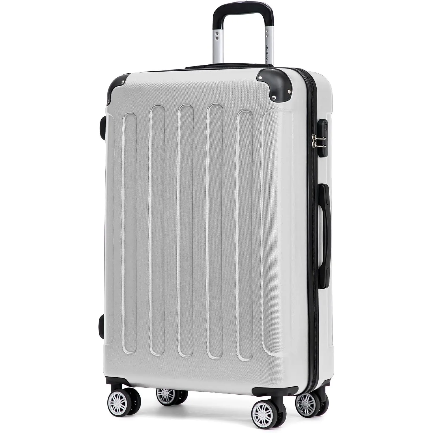 BEIBYE Hartschalenkoffer XL 76 cm – großer Reisekoffer für Familienreisen, leicht, robust, ABS, 360° Doppelrollen, Zahl…