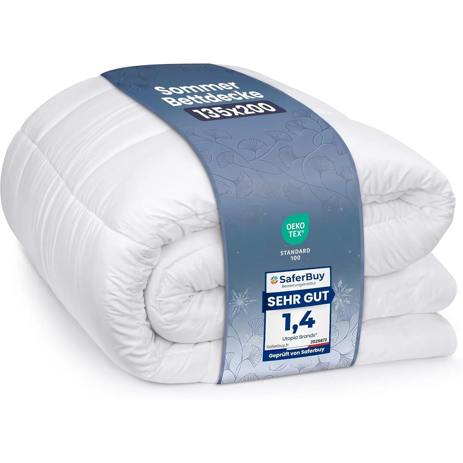 Utopia Bedding Bettdecke 135 x 200 cm, leichte Bettdecke mit Polyesterfüllung für 4 Jahreszeiten, Mikrofaser, für 1 Per…