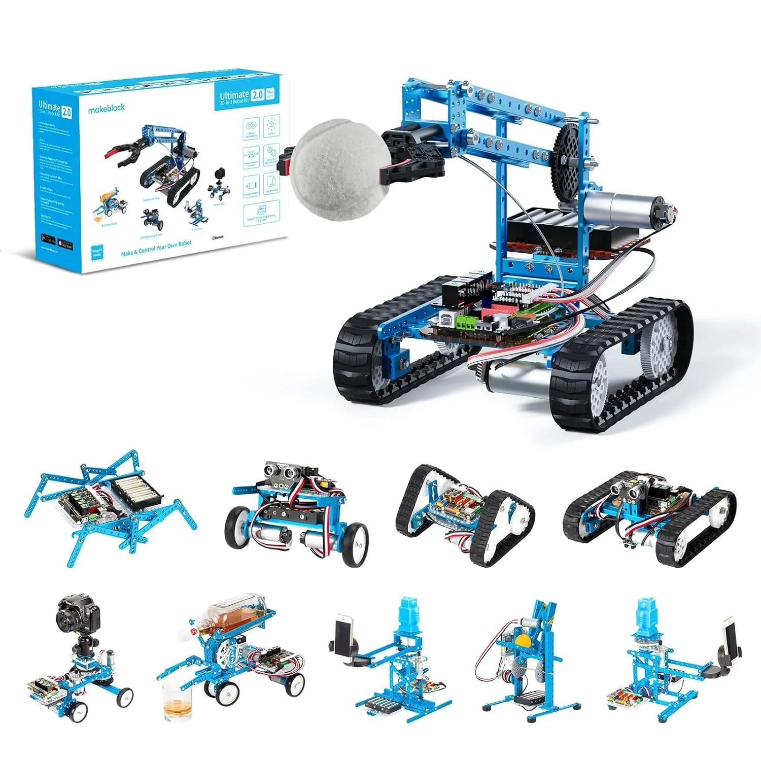 Makeblock mBot Ultimate 10-in-1 Roboter-Bausatz mit Scratch und Arduino