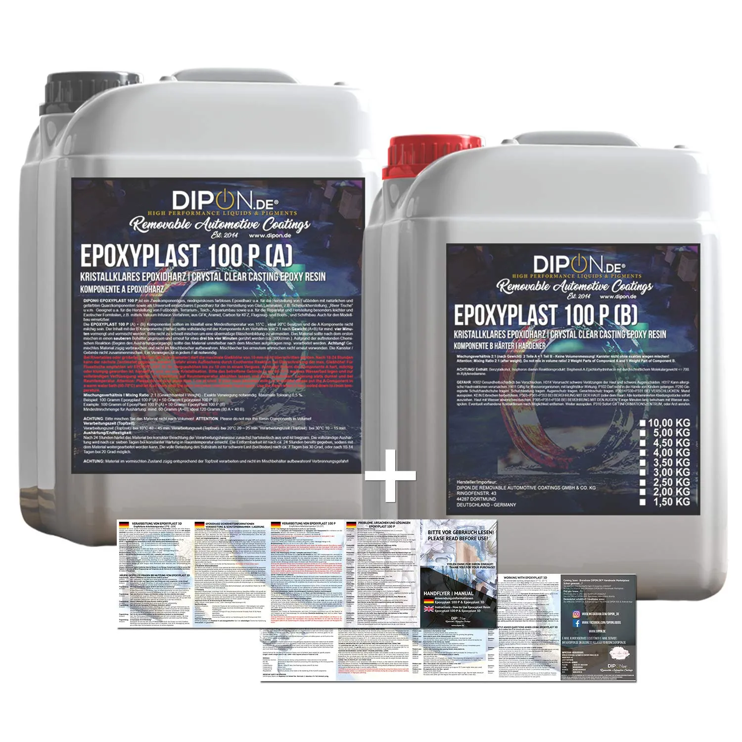 9,0 KG Epoxidharz 2K Epoxi Harz mit Härter Glasklar in Profi Qualität und geruchs- und emissionsarm. Epoxy Gießharz UV Stab. für Schmuck Holz Tisch Aquarium Terra Formenbau GFK Bodenbeschichtung
