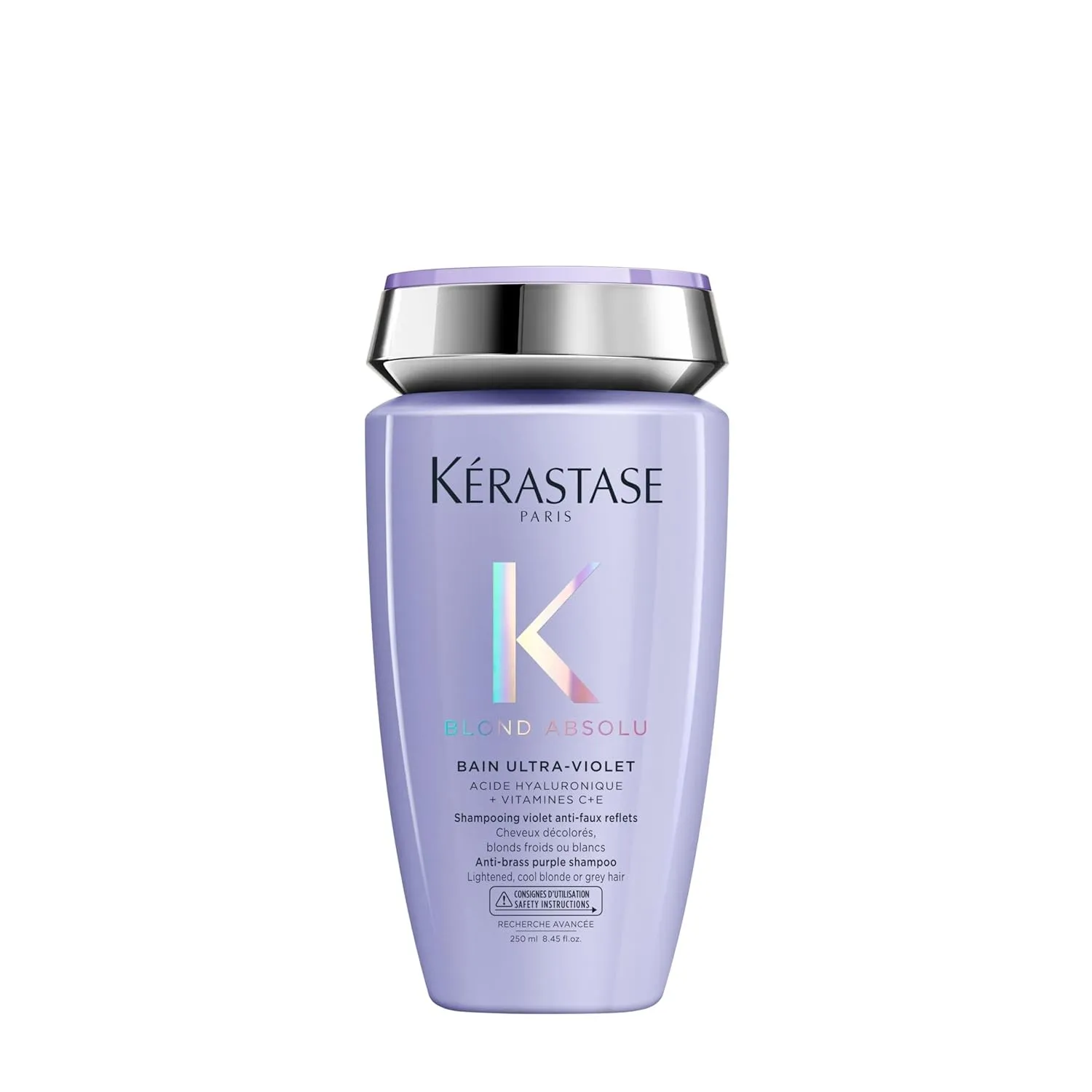Kérastase Anti-Gelbstich Shampoo für strapaziertes und ausgeblichenes Haar, Haarbad mit Hyaluronsäure, Bain Ultra-Viole…