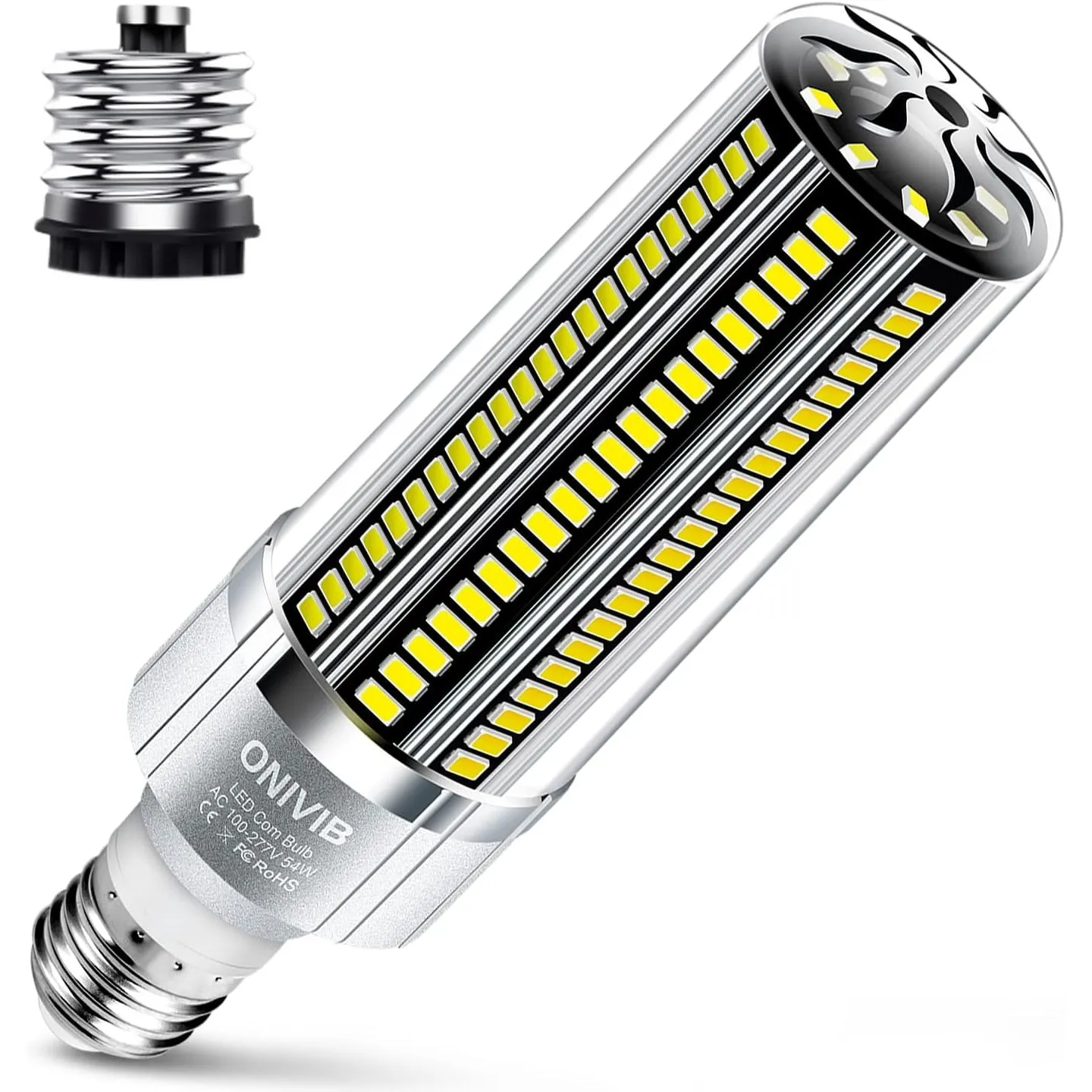 54W LED Lampen Glühbirnen, 6800 LM, 6500K Kaltweißes, E27/E40 Basis