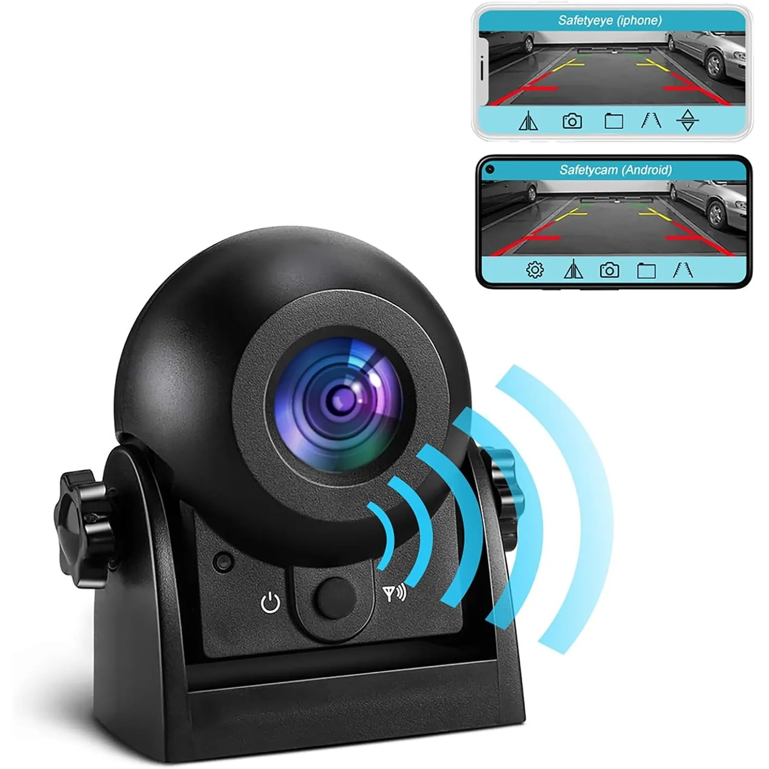 Uzone Rückfahrkamera Kabellos,Nachtsicht,IP68 Wasserdicht,Magnetisch,WiFi Rückfahrkamera Auto Smartphone APP für iPhone…