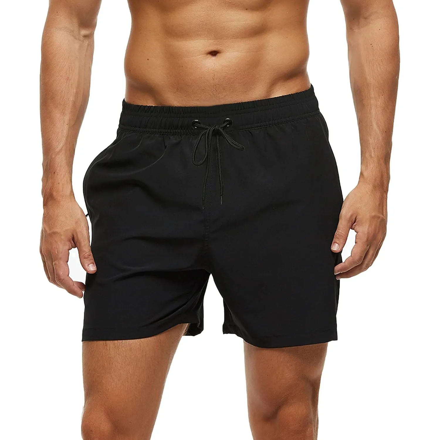Arcweg Badehose für Herren mit Reißverschlusstasche Atmungsaktiv Wasserabweisend Badeshorts Männer Trainingsshorts Elas…