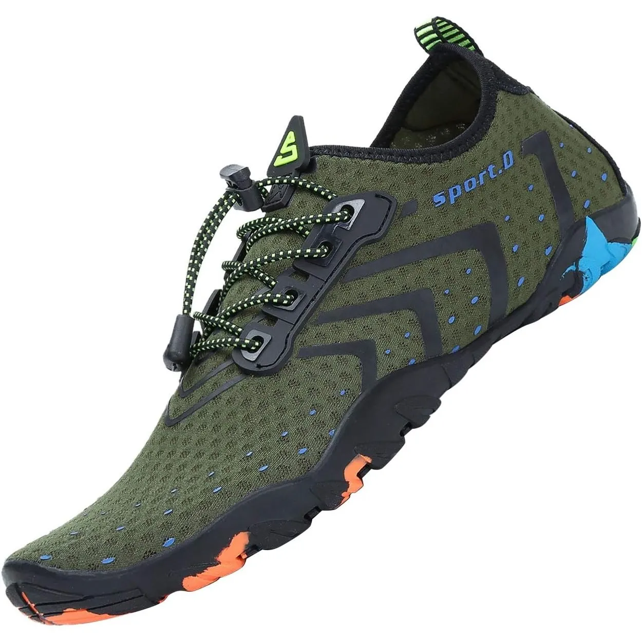 SAGUARO Badeschuhe für Herren Damen - 7/9 Drainagelöcher Schnelltrocknende rutschfest, Gr 35-48