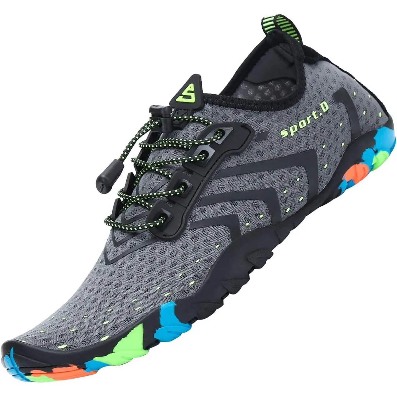 SAGUARO Badeschuhe für Herren Damen - 7/9 Drainagelöcher Schnelltrocknende rutschfest, Gr 35-48