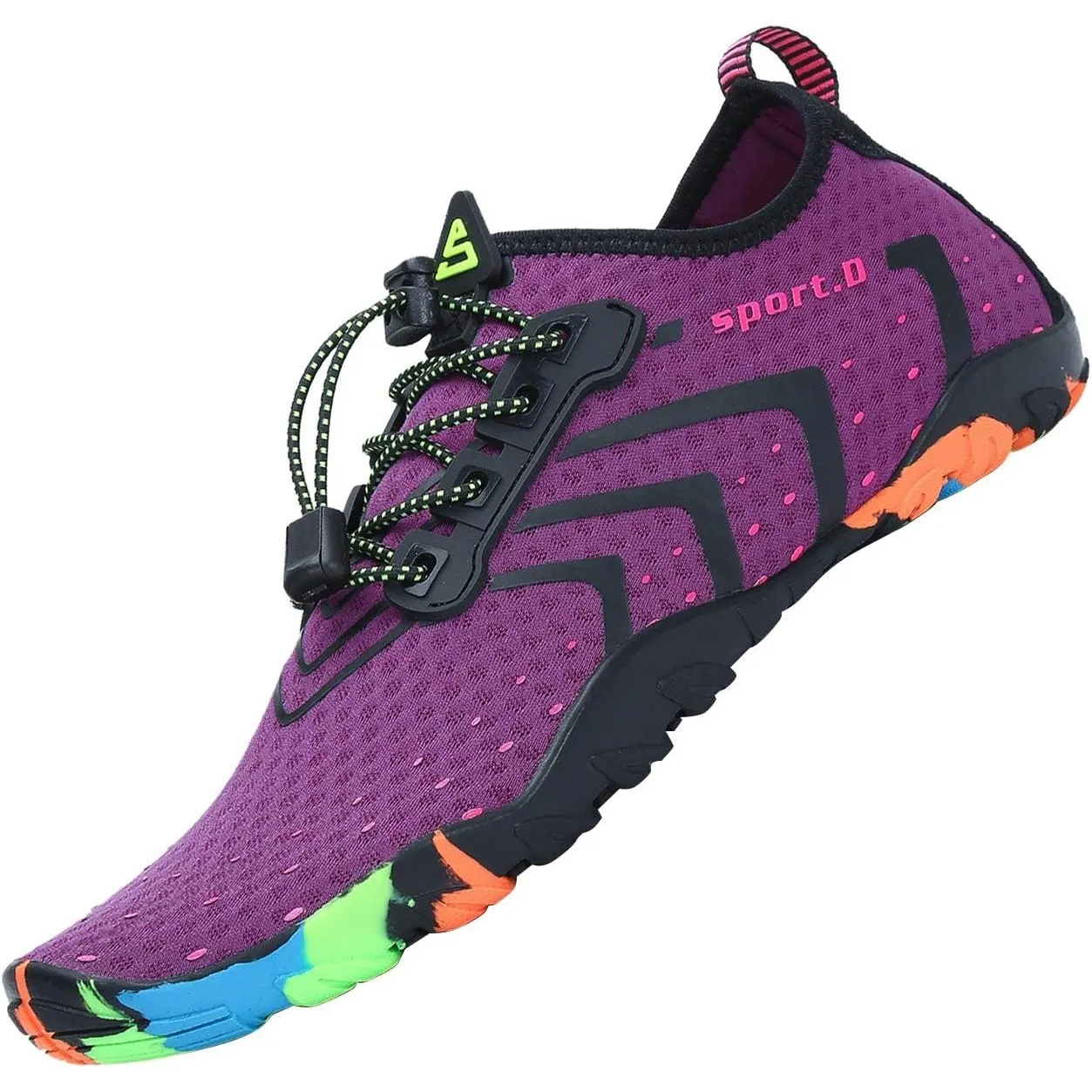 SAGUARO Badeschuhe für Herren Damen - 7/9 Drainagelöcher Schnelltrocknende rutschfest, Gr 35-48