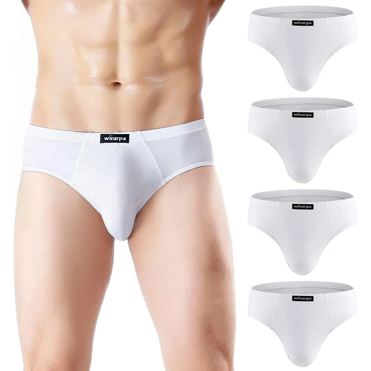 wirarpa Unterhosen Herren Slip Microfaser Männer Slips Stretcken Unterwäsche Größe S-XXXL